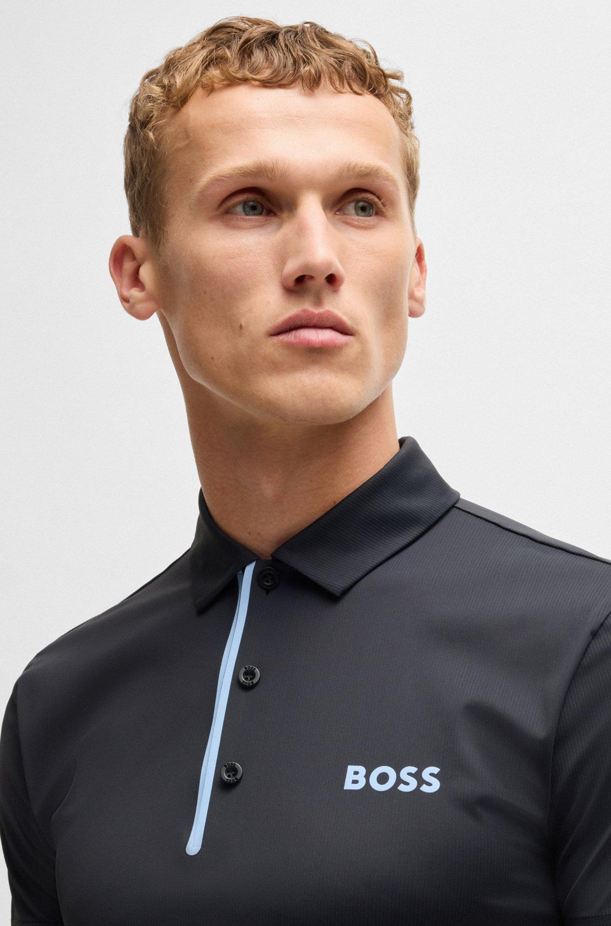 Paddy polo shirt in quick-dry ribbed fabric Product Image