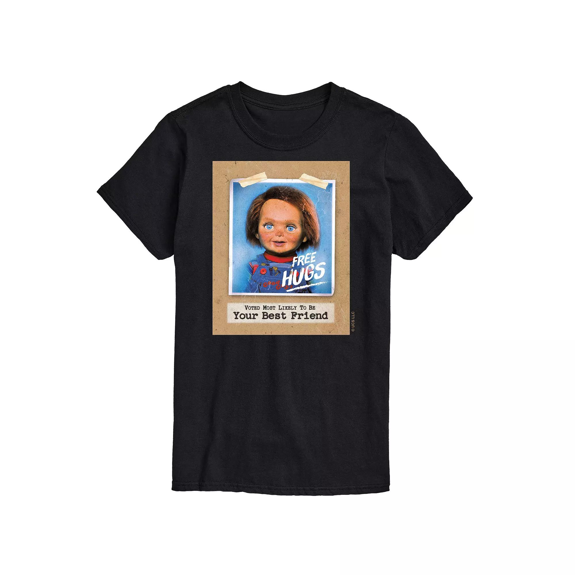 Big & Tall Chucky Free Hugs Graphic Tee, Men's,  Product Image