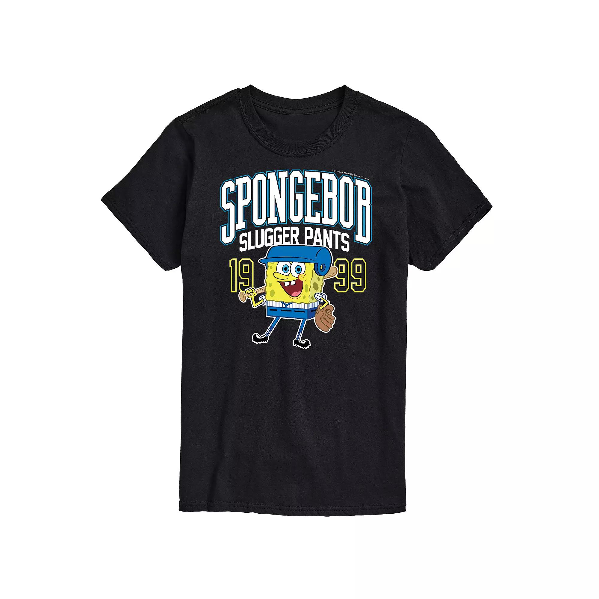 Men's SpongeBob SquarePants Slugger Pants Tee,  Product Image