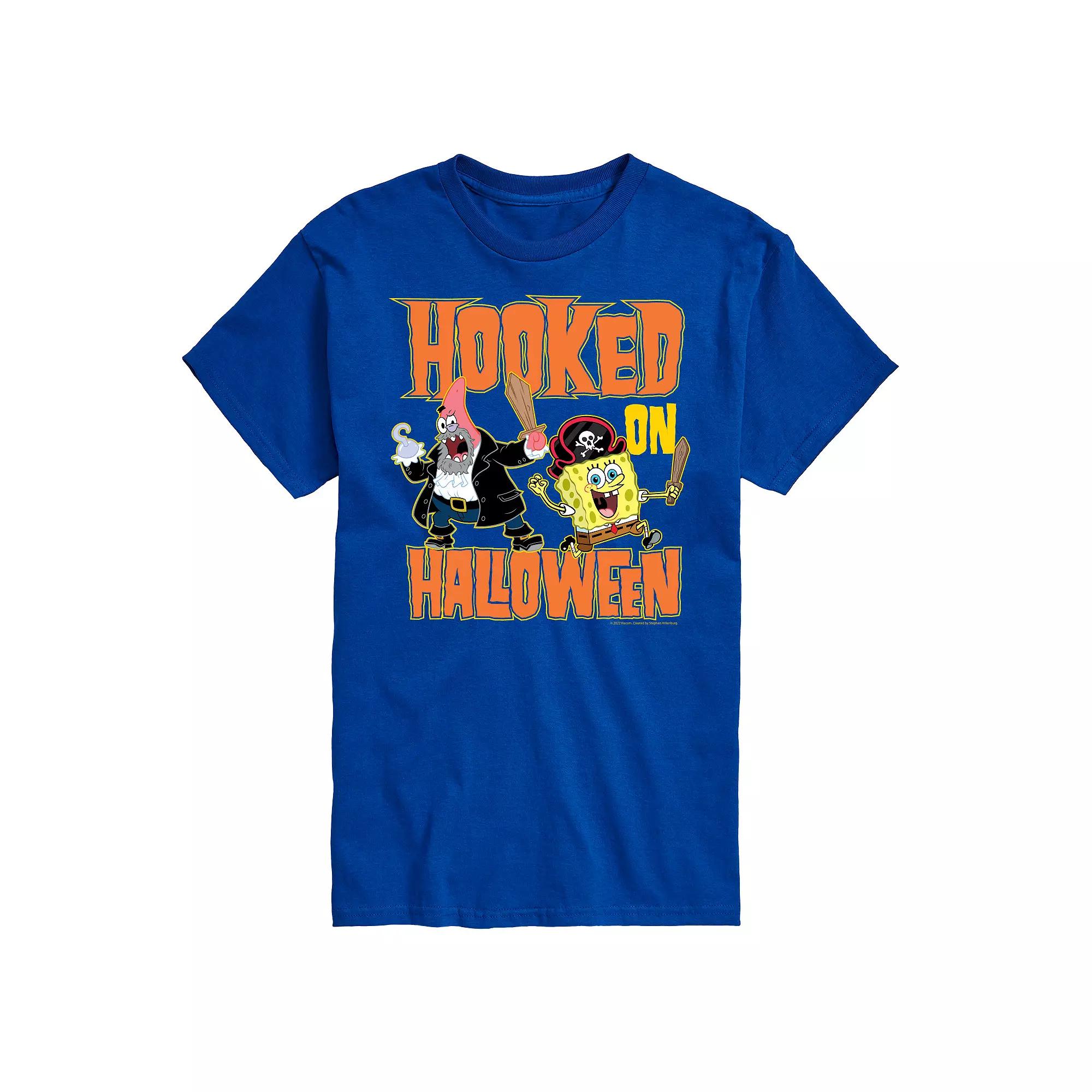 Big & Tall Spongebob Hooked On Halloween Graphic Tee, Men's,  Product Image