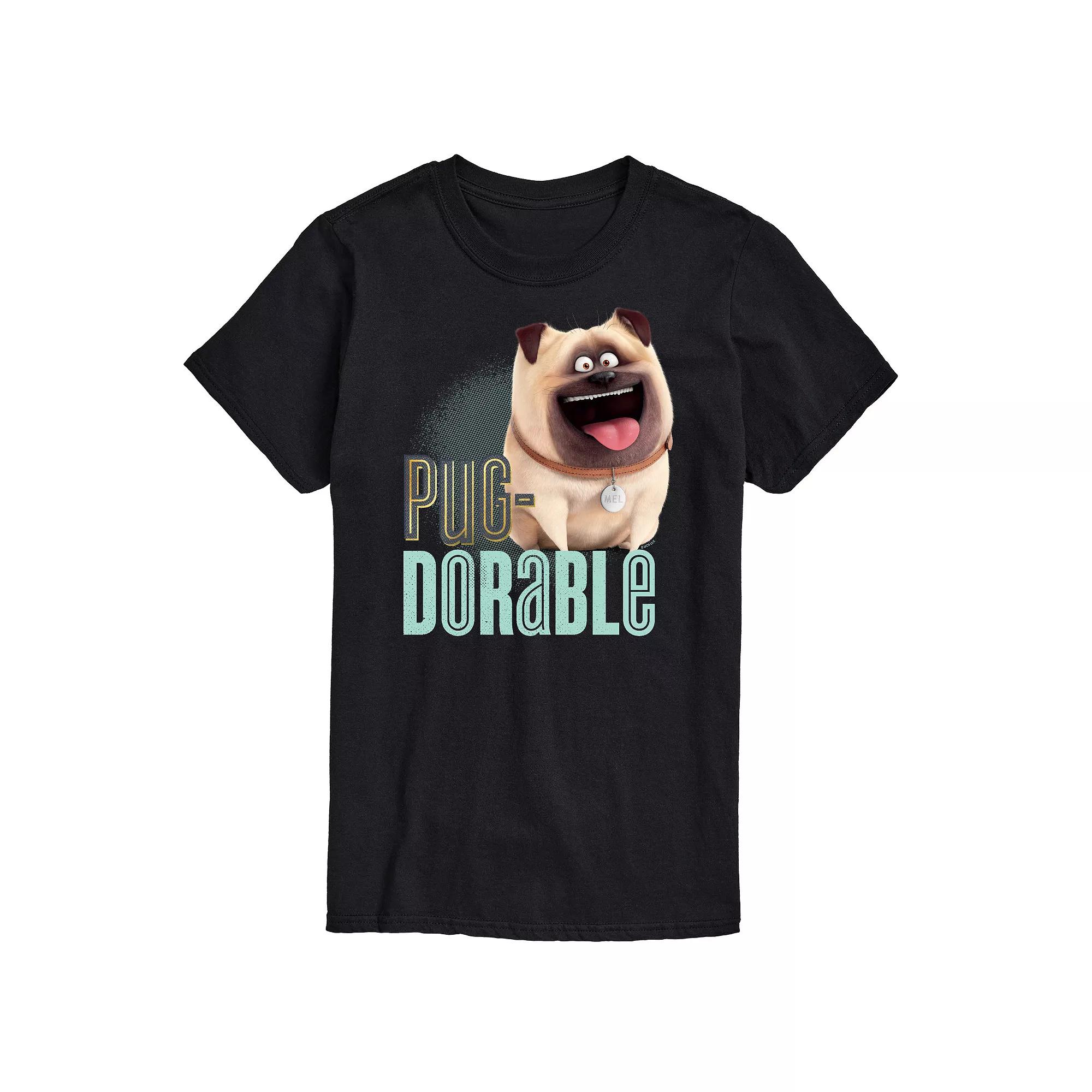 Men's The Secret Life of Pets Pug-Dorable Graphic Tee,  Product Image