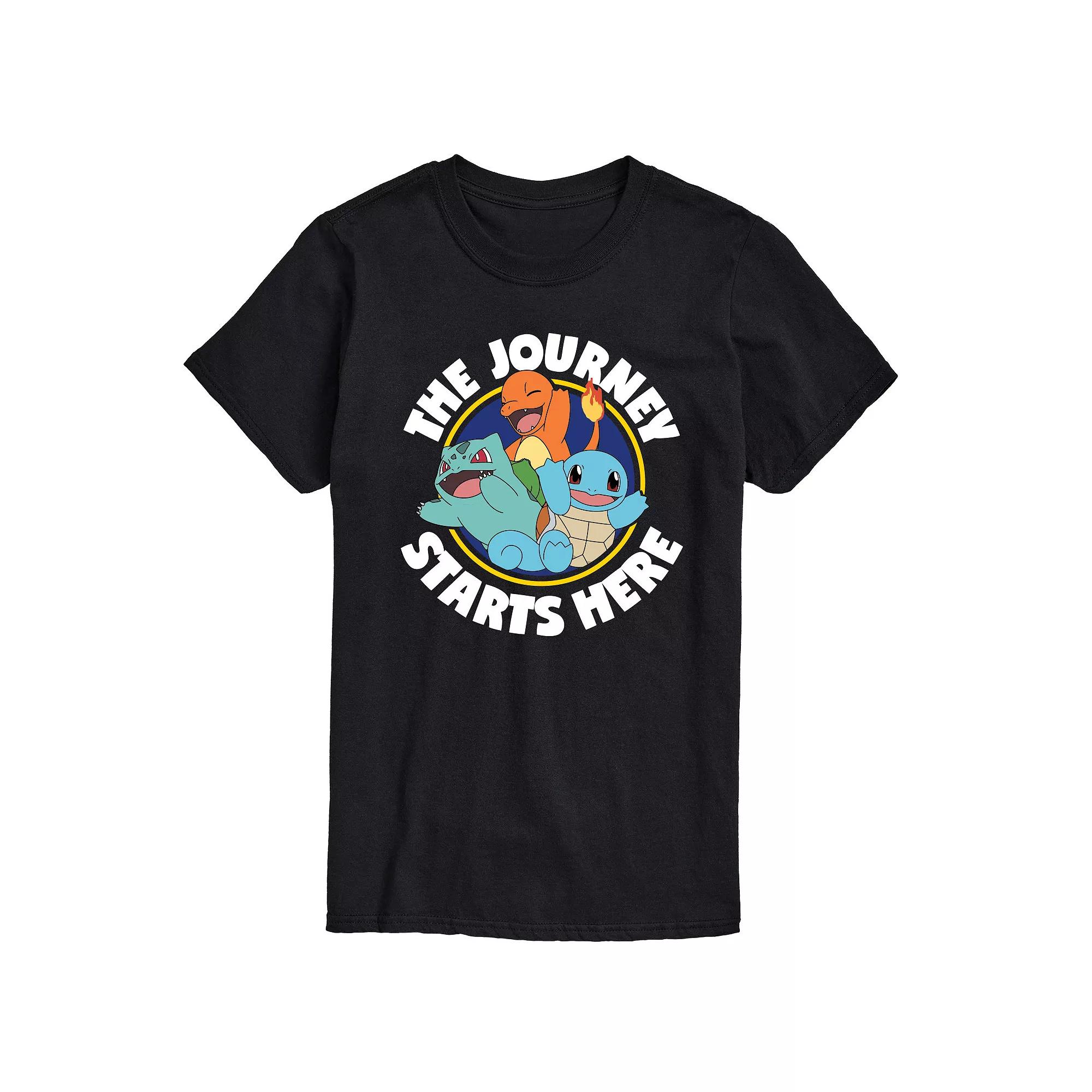 Men's Pokemon Journey Starts Tee,  Product Image
