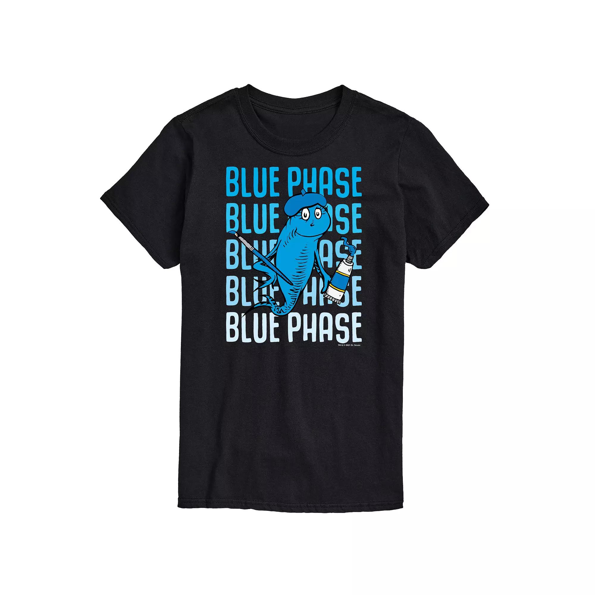 Big & Tall Dr Seuss Blue Fish Tee, Men's,  Product Image