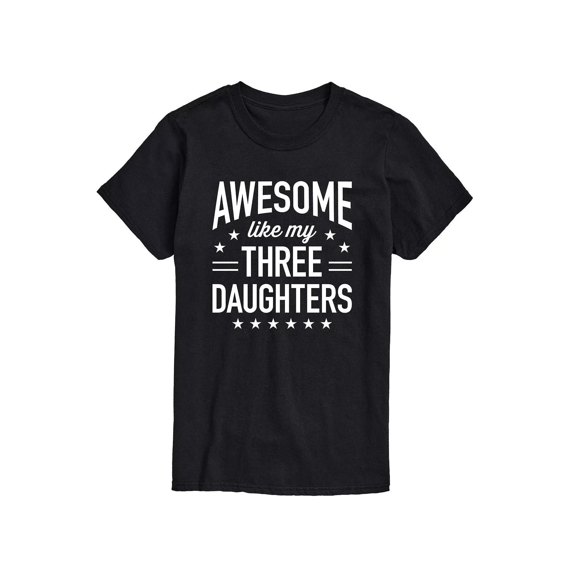 Men's Awesome Like My Three Daughters Graphic Tee,  Product Image