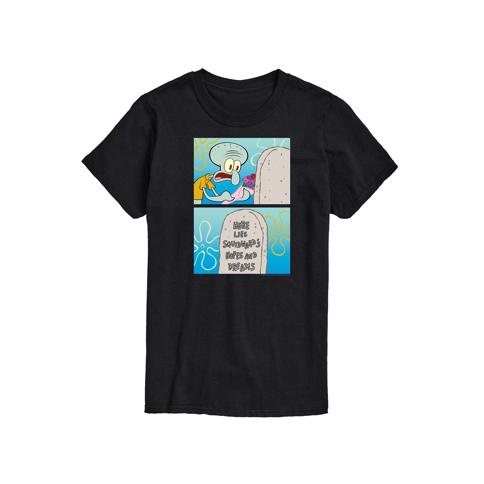 Big & Tall SpongeBob Squidward Hopes & Dreams Graphic Tee, Men's,  Product Image