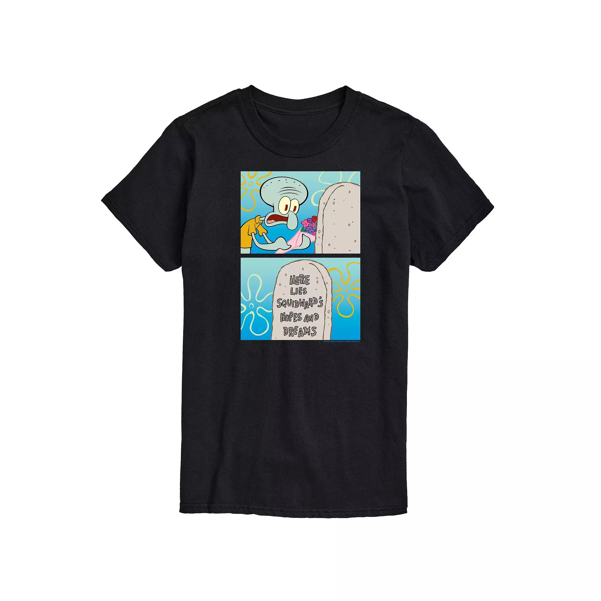 Big & Tall SpongeBob Squidward Hopes & Dreams Graphic Tee, Men's,  Product Image