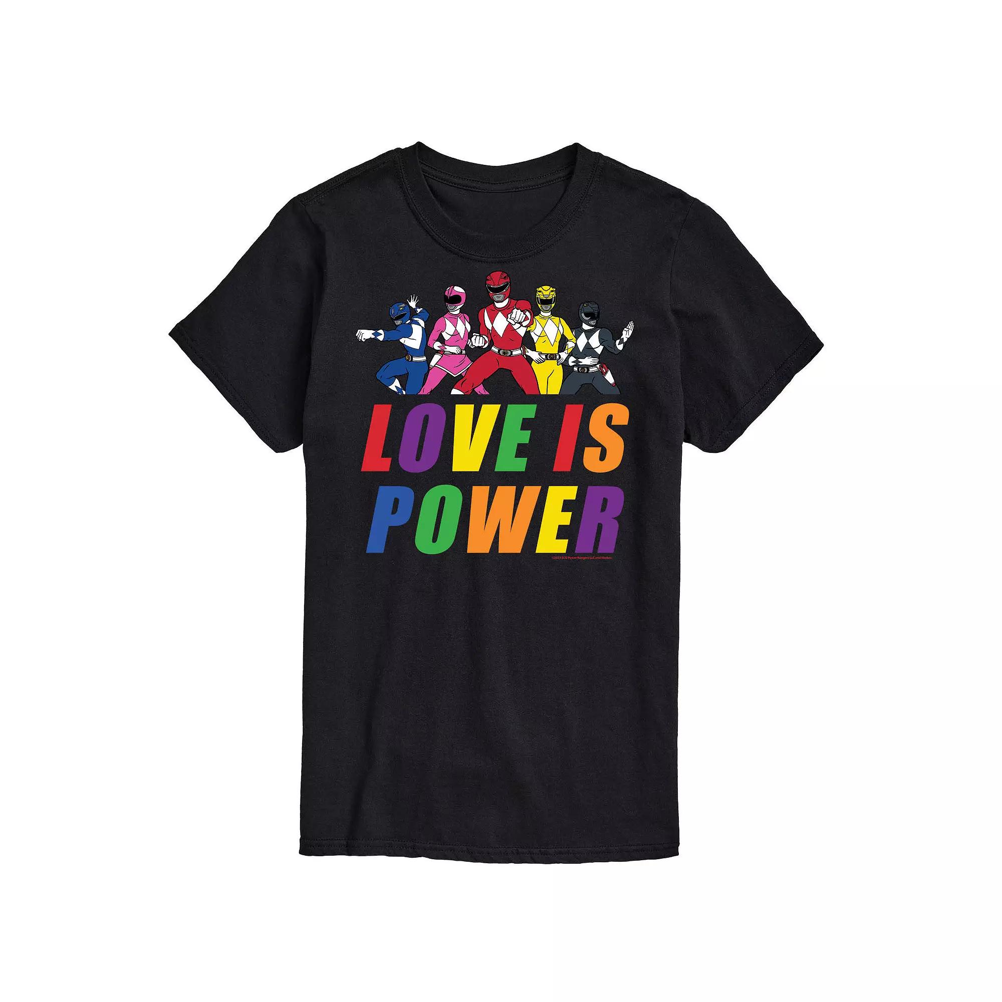Big & Tall Power Rangers Love Is Power Graphic Tee, Men's,  Product Image