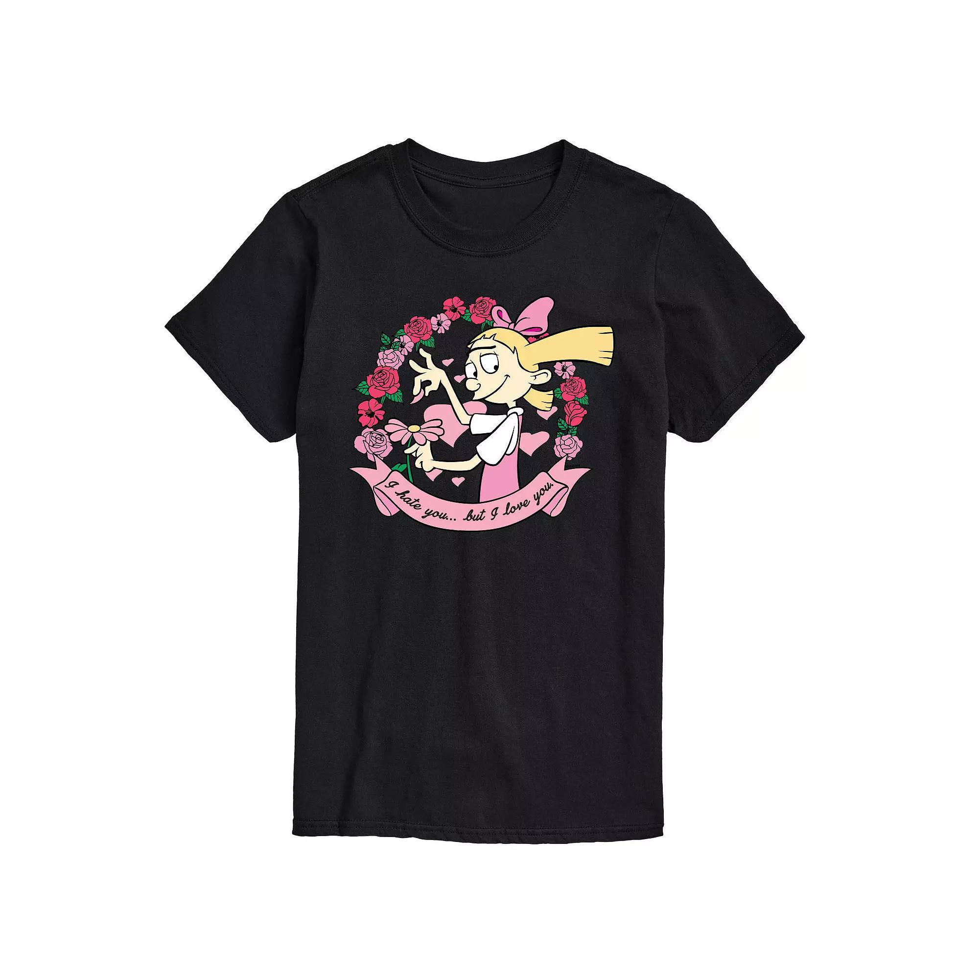 Big & Tall Hey Arnold! Helga's Love And Hate Graphic Tee, Men's,  Product Image