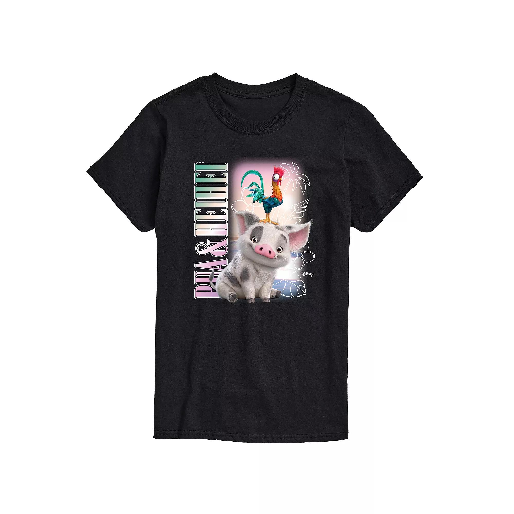 Disney's Moana 2 Big & Tall Pua & Heihei Graphic Tee, Men's,  Product Image