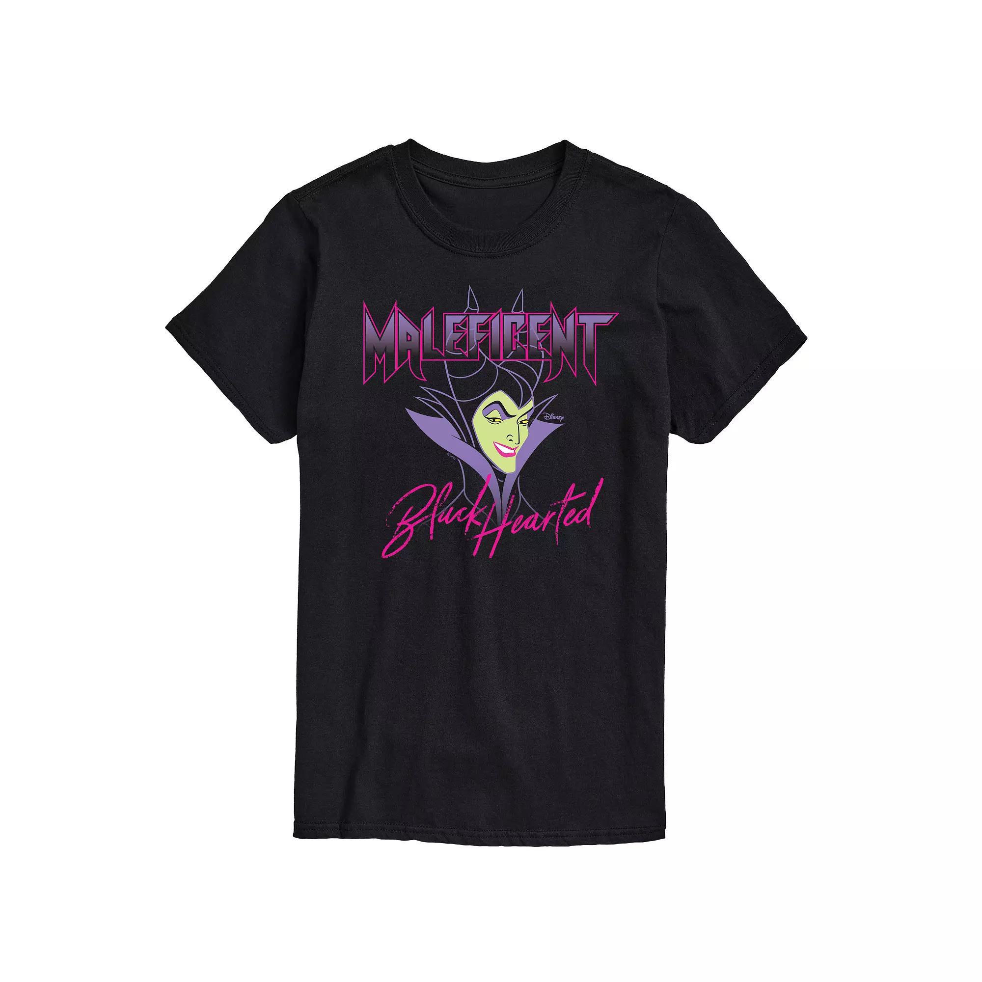 Disney Villains Maleficent Men's Black Hearted Graphic Tee,  Product Image