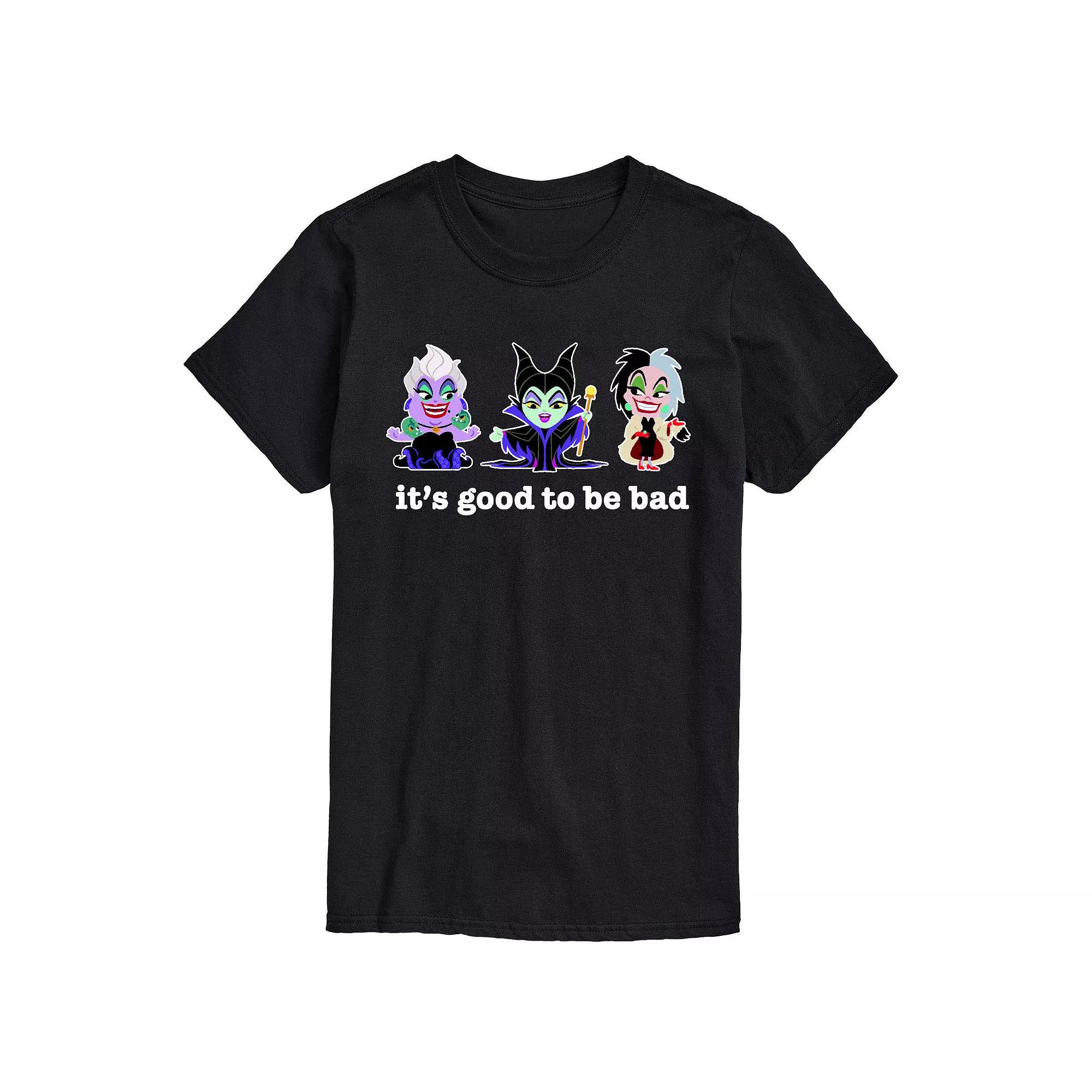 Disney Villains Men's Good To Be Bad Graphic Tee,  Product Image
