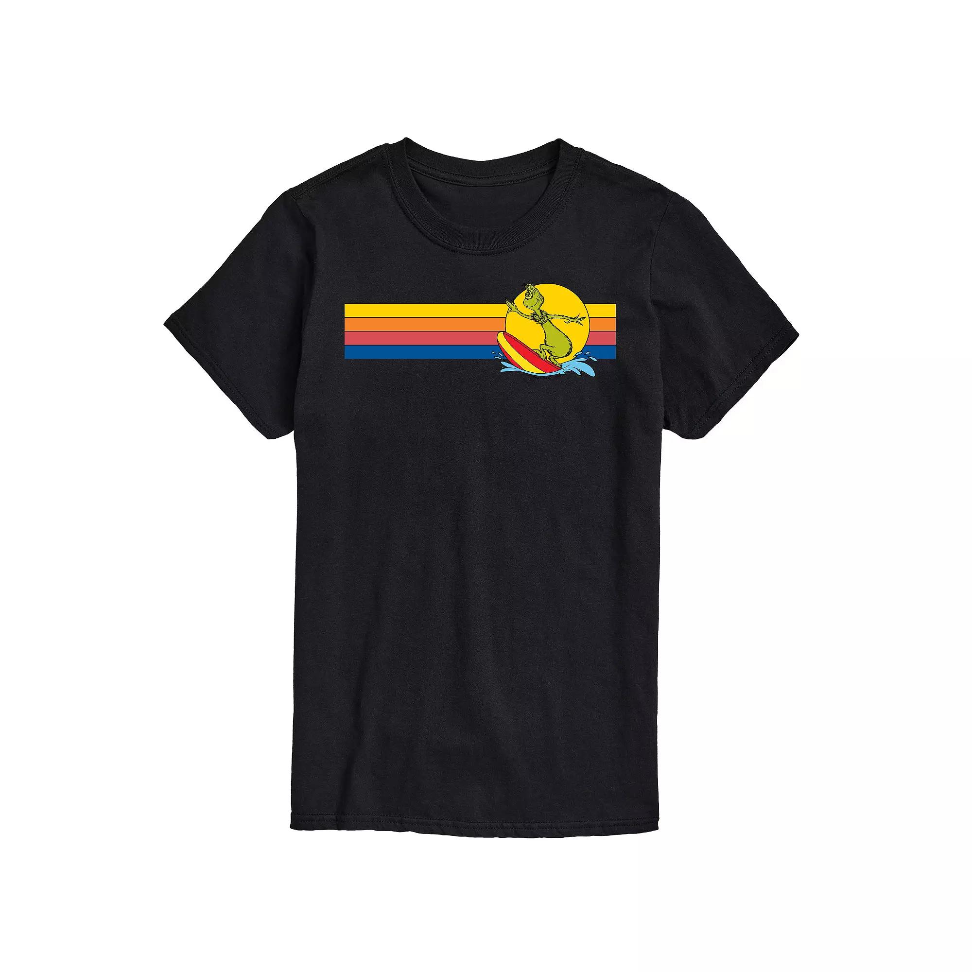 Big & Tall Dr. Seuss The Grinch Surf Retro Graphic Tee, Men's,  Product Image