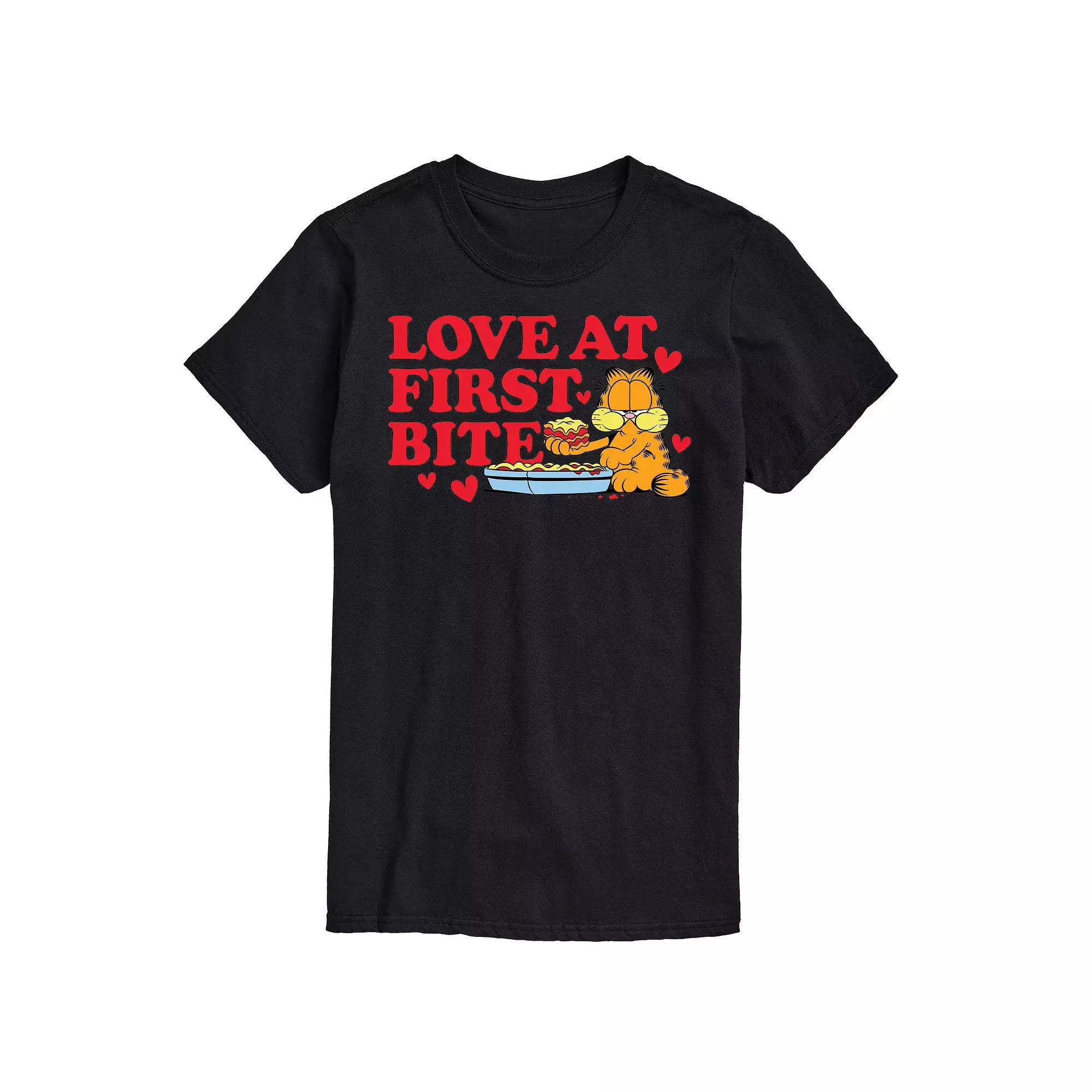 Big & Tall Garfield Love First Bite Tee, Men's,  Product Image