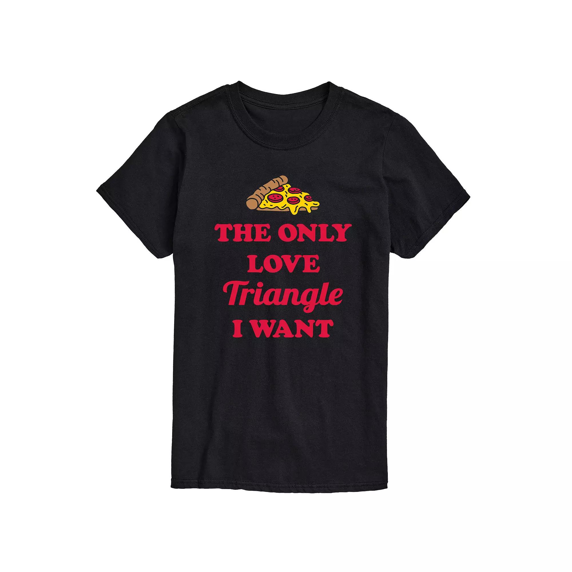 Big & Tall Pizza Love Triangle Graphic Tee, Men's,  Product Image