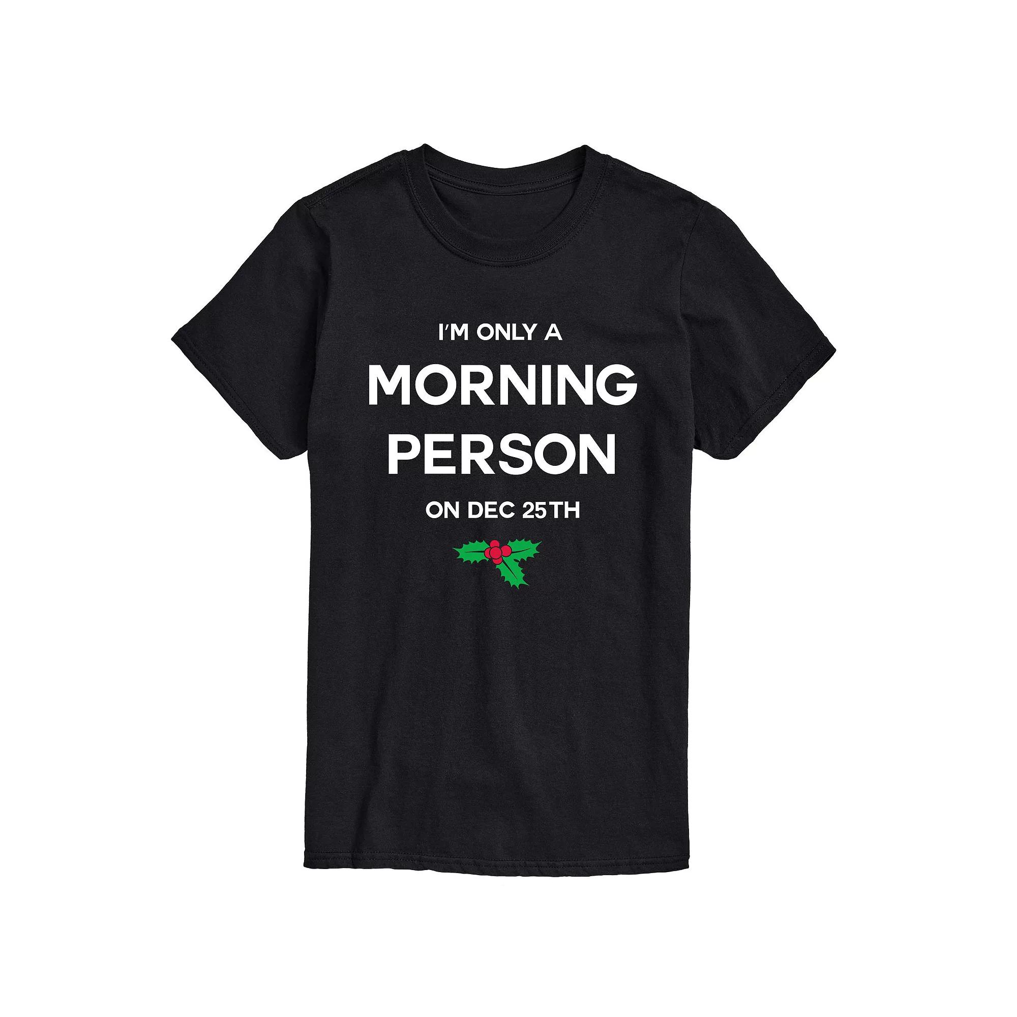 Big & Tall Morning Person 25th Tee, Men's,  Product Image