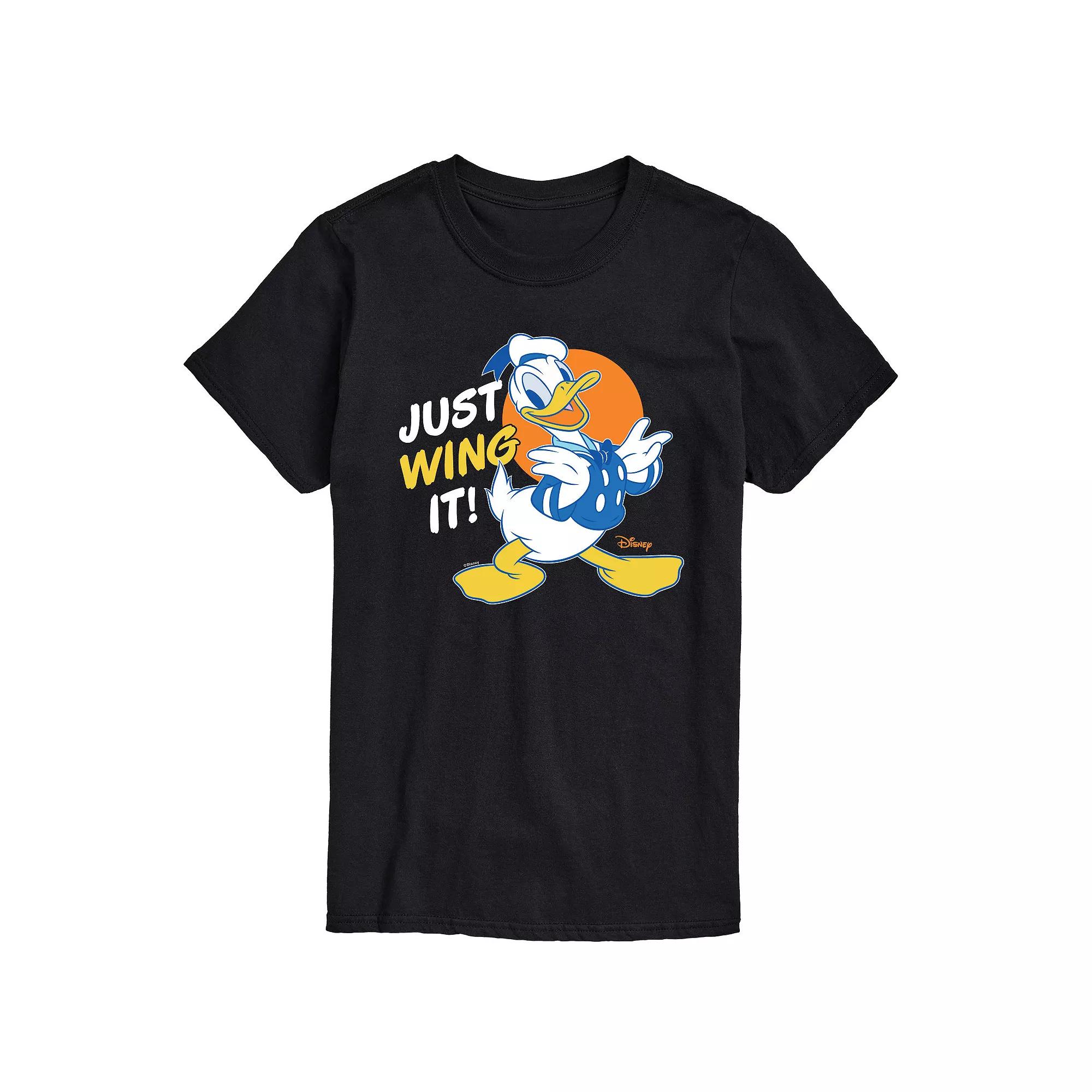 Disney's Mickey Mouse & Friends Donald Duck Men's Just Wing It Graphic Tee,  Product Image