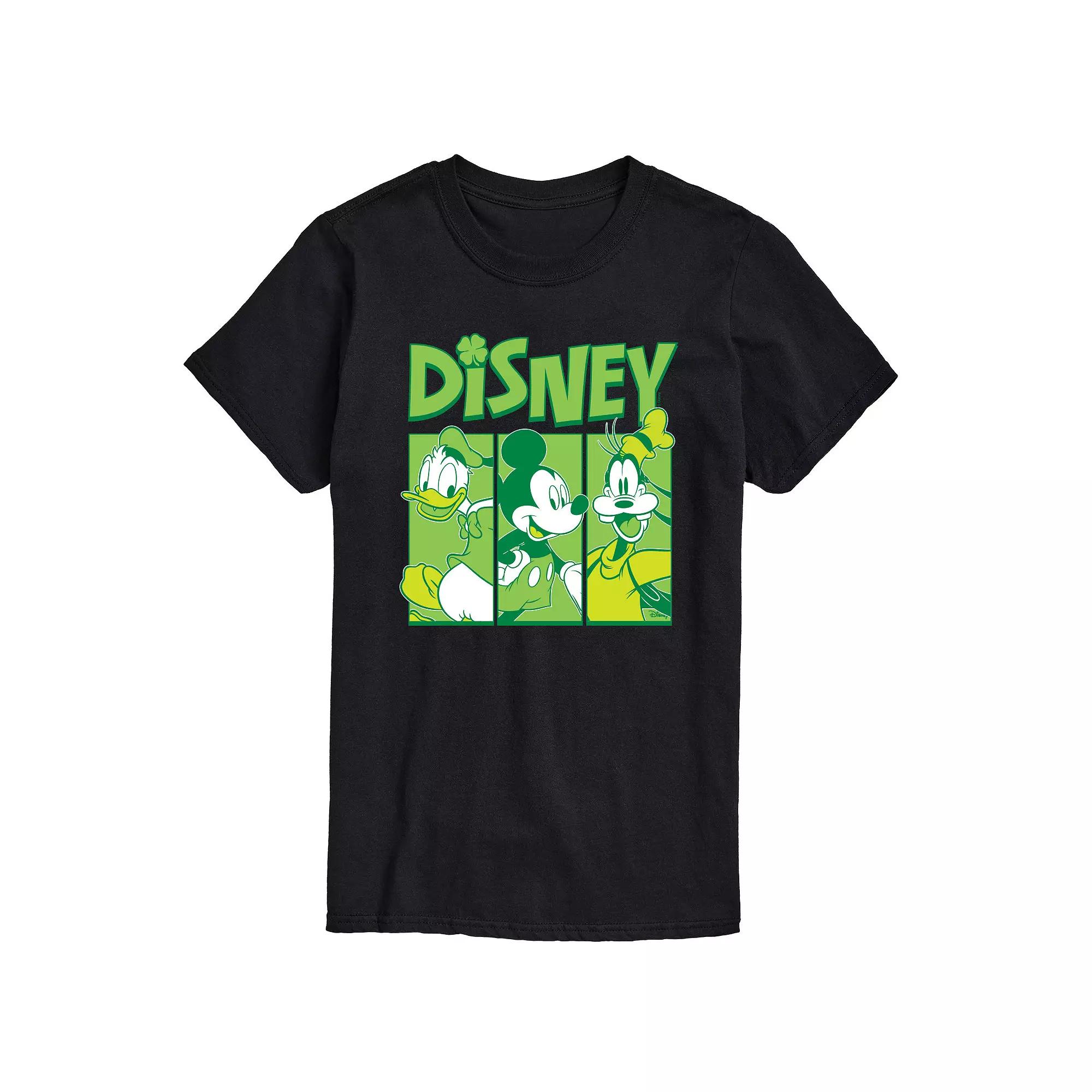 Disney's Mickey Mouse & Friends Big & Tall Shamrock Grid Graphic Tee, Men's,  Product Image