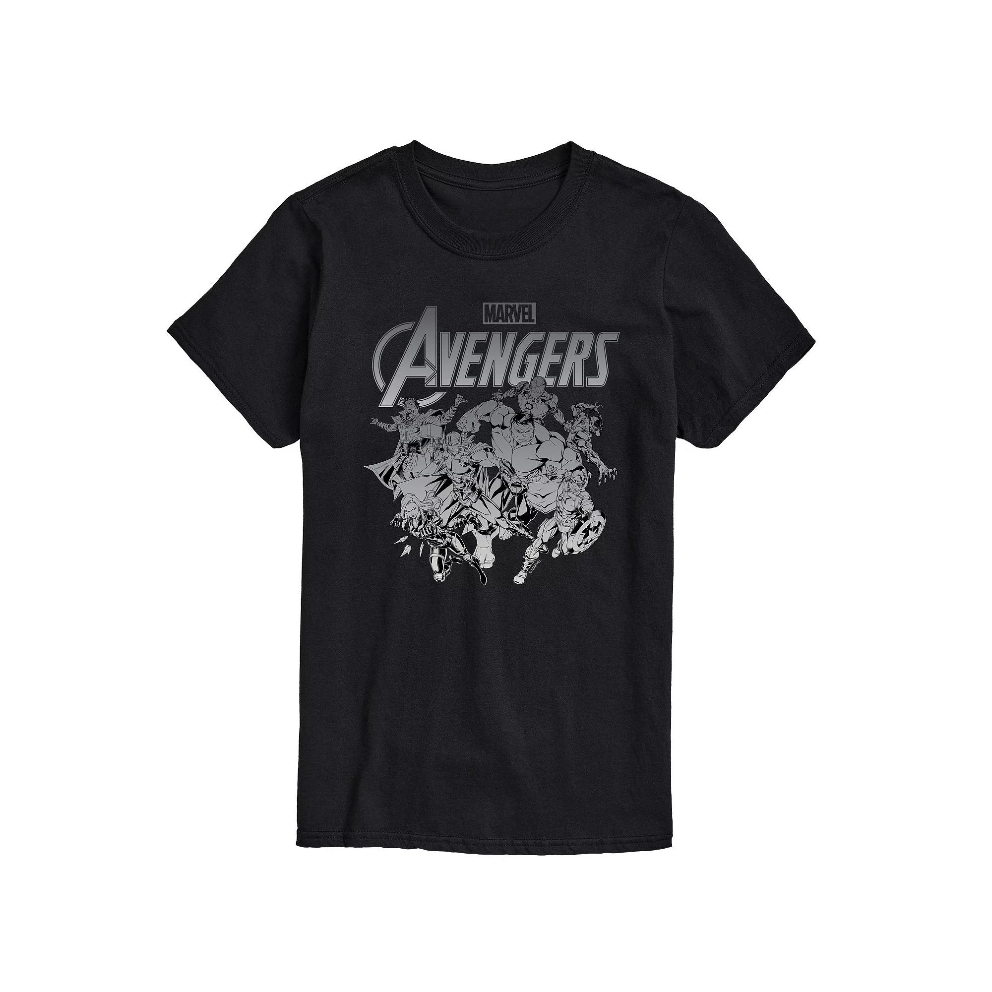 Big & Tall Marvel Avengers Group Logo Graphic Tee, Men's,  Product Image