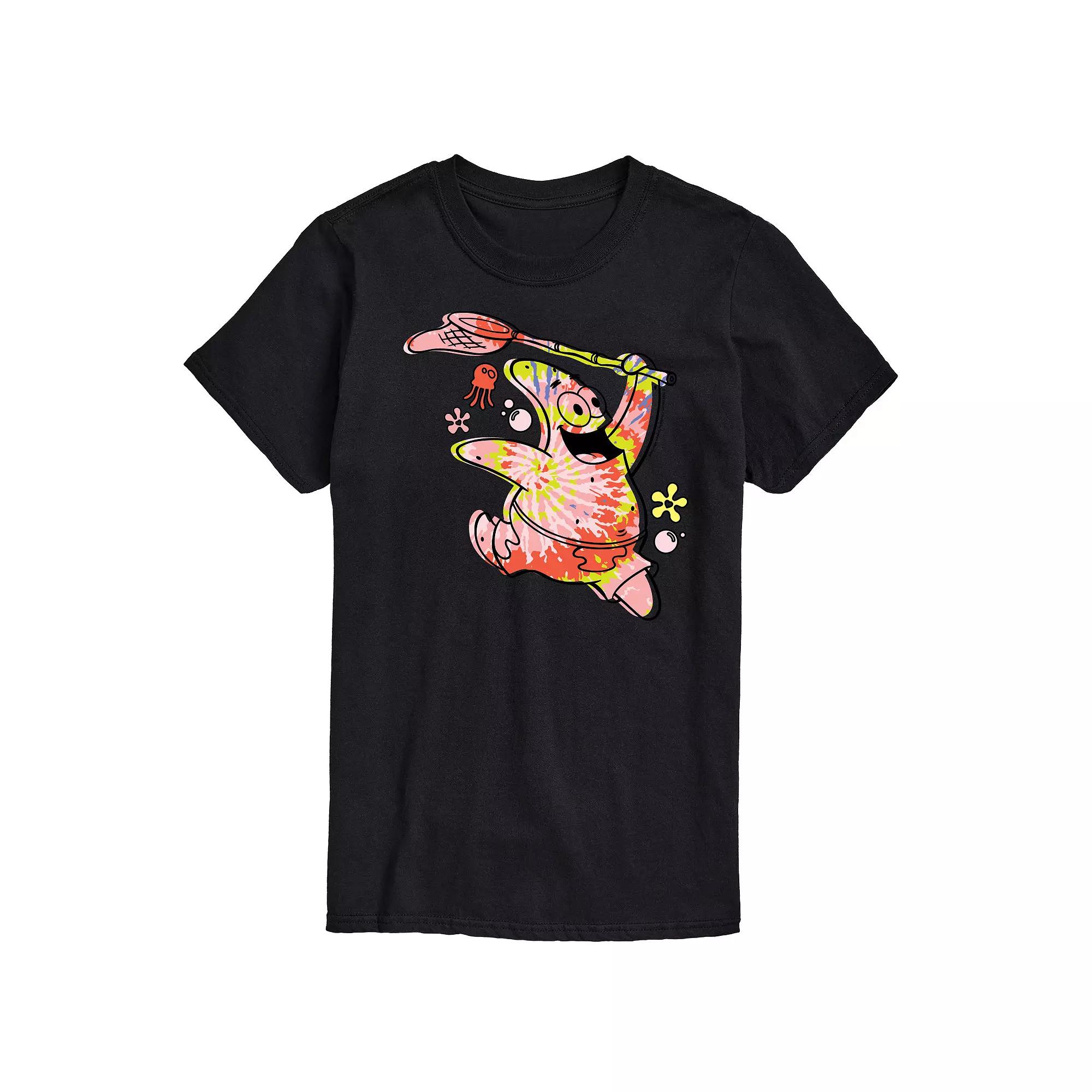 Men's SpongeBob SquarePants Tie Dye Patrick Graphic Tee,  Product Image