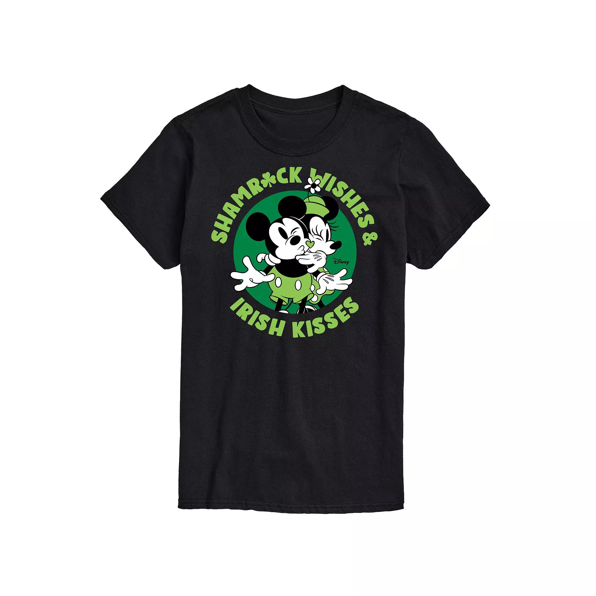 Disney's Mickey & Minnie Mouse Men's Shamrock Wishes Graphic Tee,  Product Image