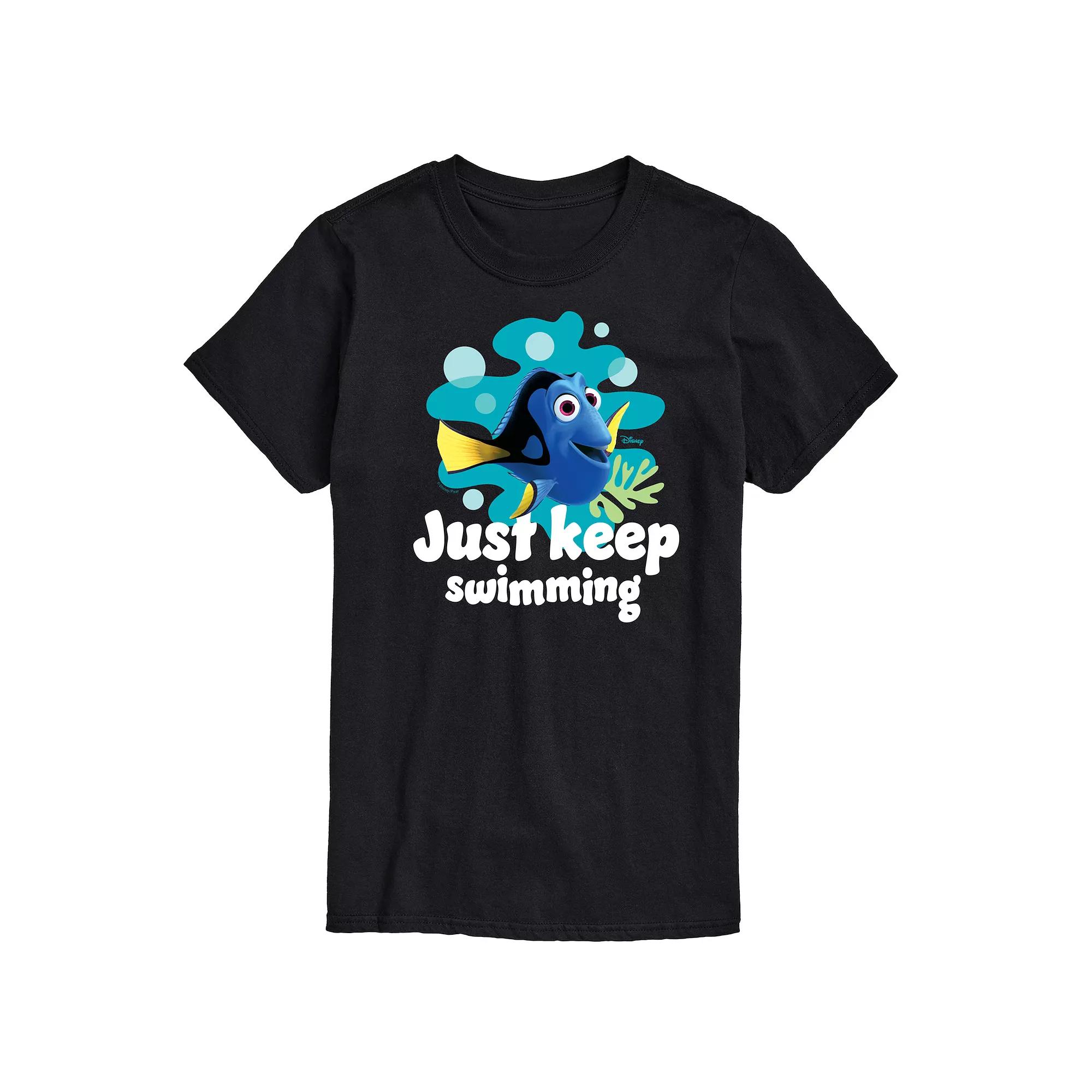 Disney / Pixar's Finding Nemo Dory Men's Just Keep Swimming Graphic Tee,  Product Image