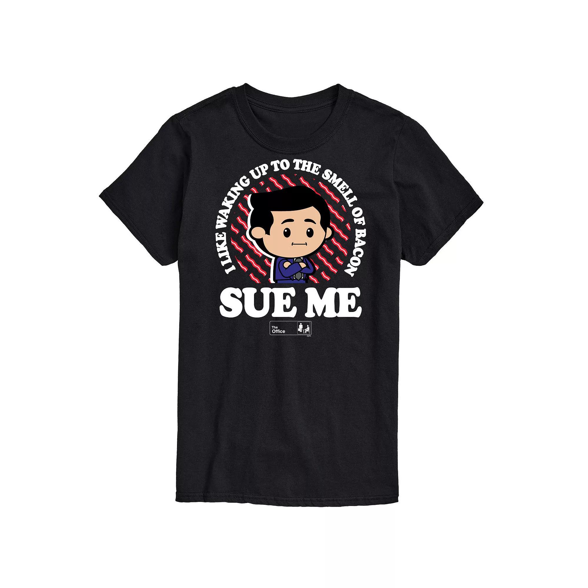 Big & Tall The Office Bacon Sue Me Graphic Tee, Men's,  Product Image