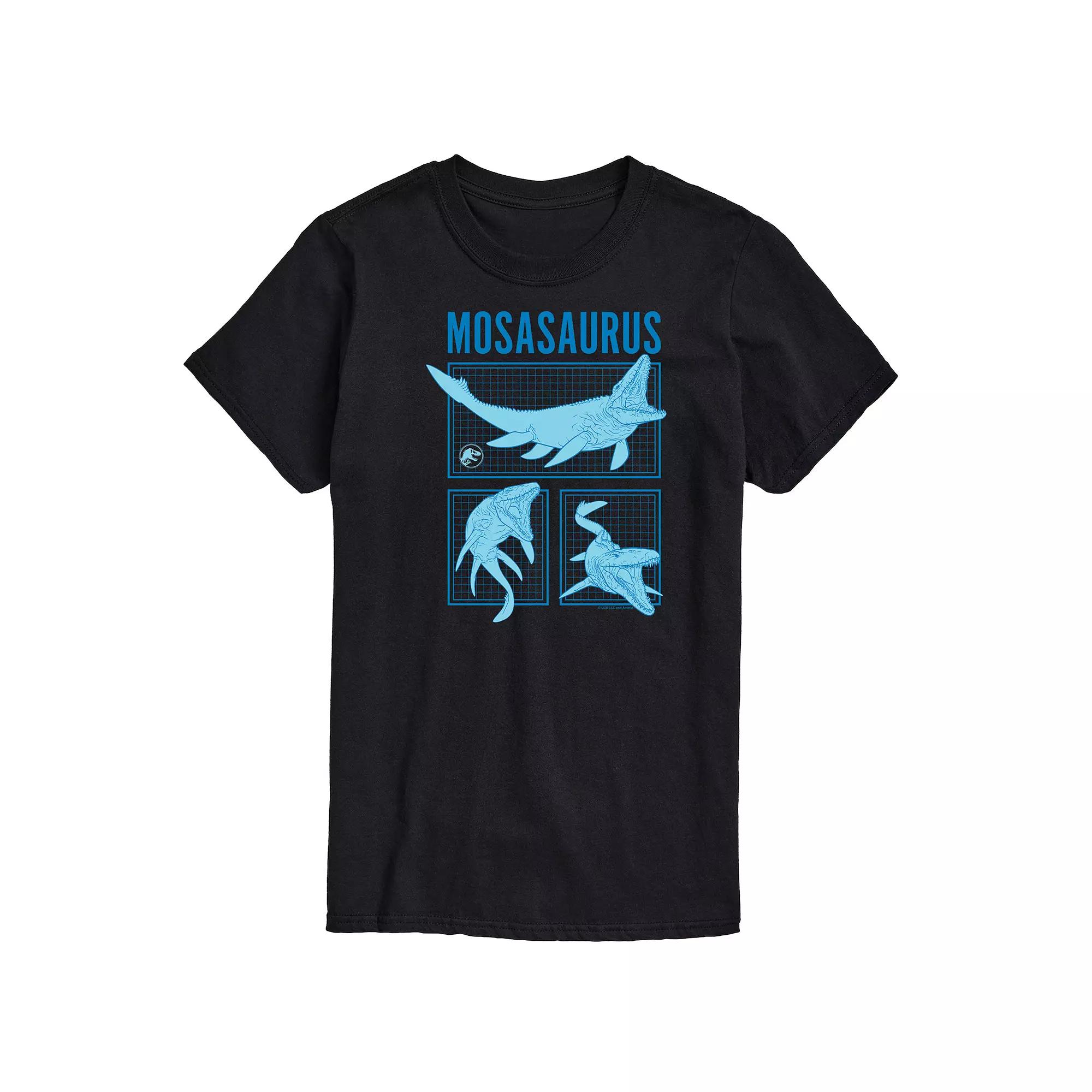Men's Jurassic World Mosasaurus Grid Long Sleeve,  Product Image