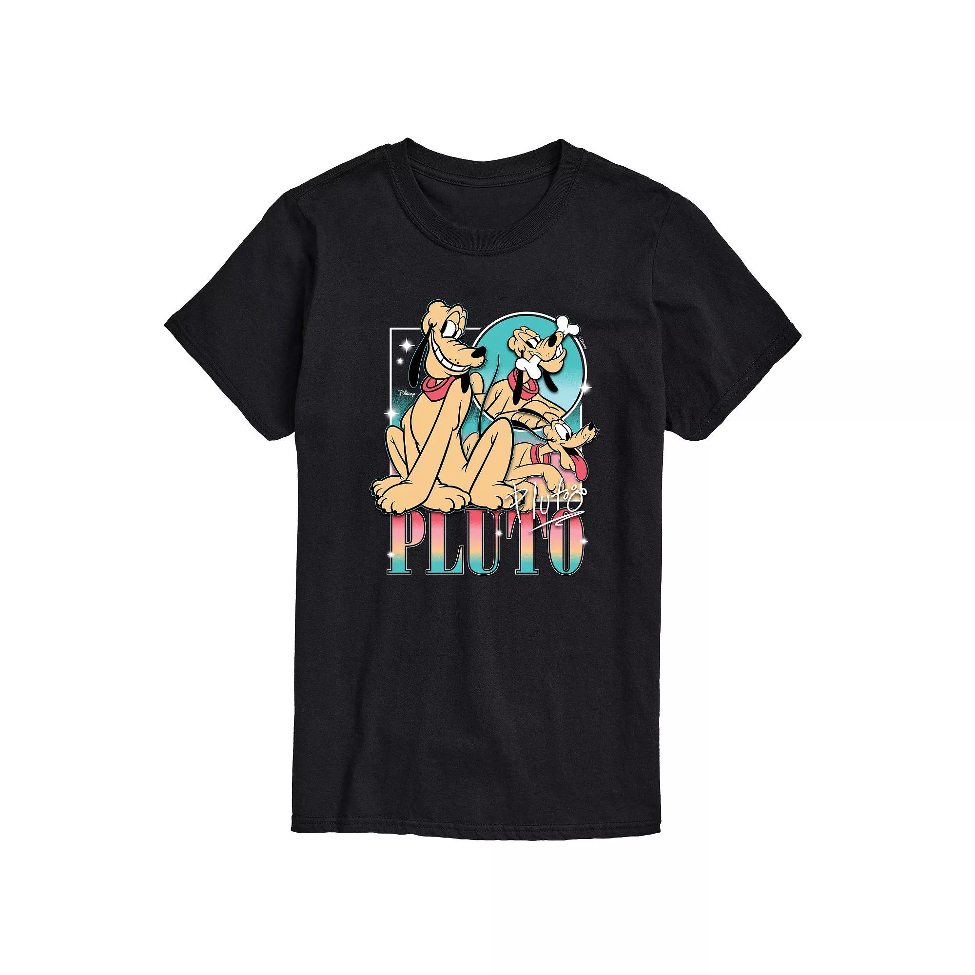 Disney's Pluto Men's Retro Bootleg Graphic Tee,  Product Image