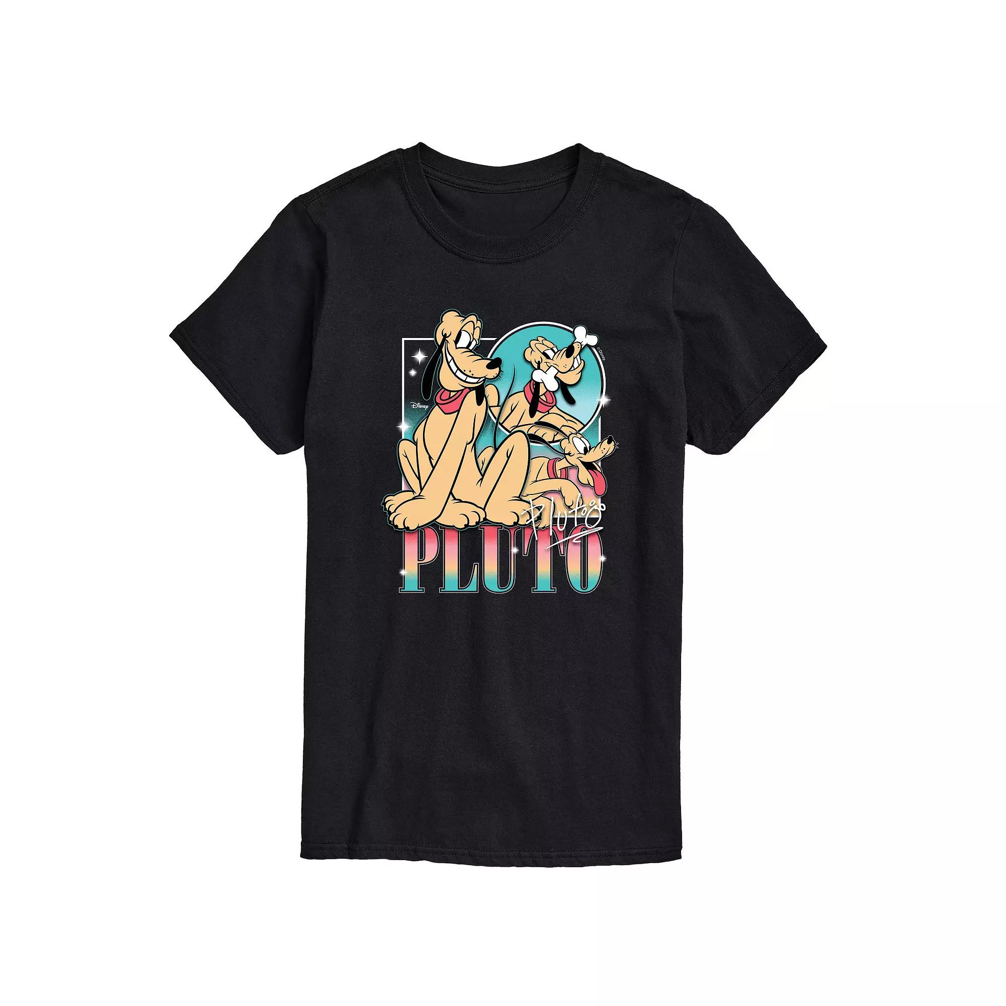 Disney's Pluto Men's Retro Bootleg Graphic Tee,  Product Image