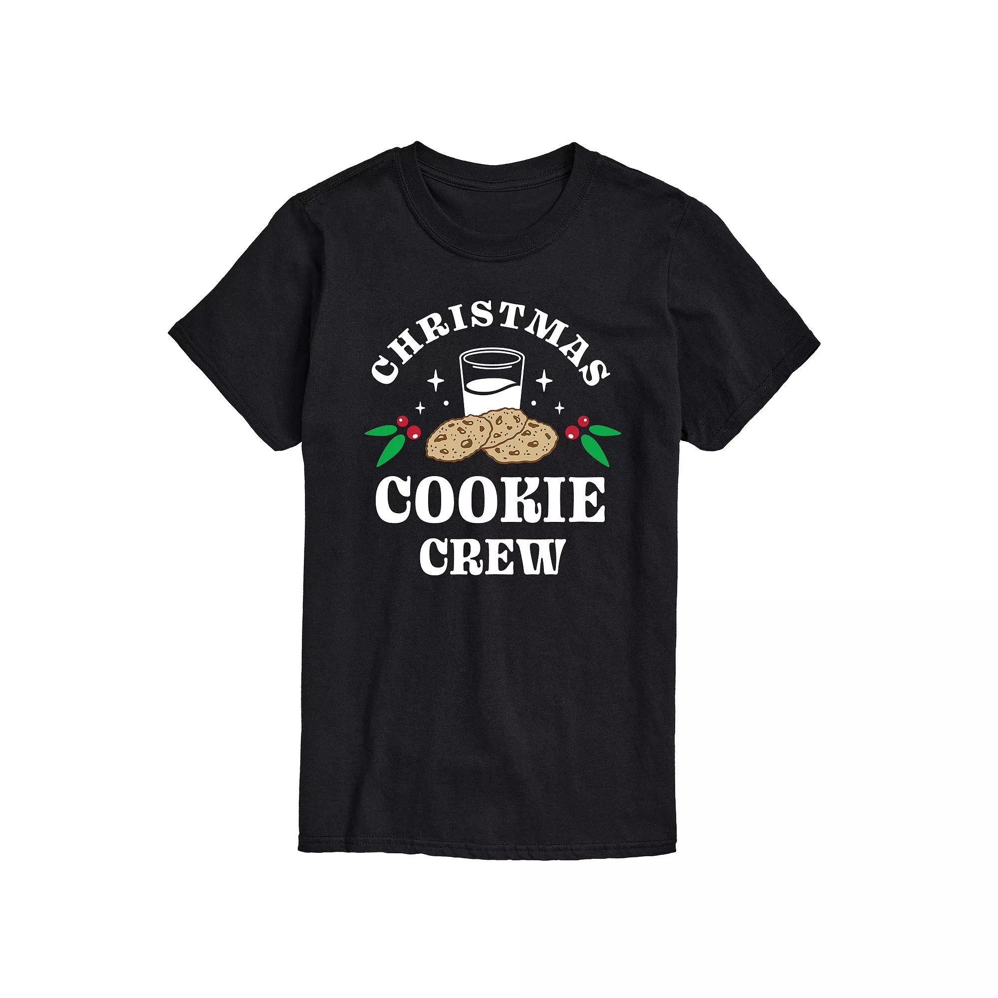 Big & Tall Christmas Cookie Crew Tee, Men's,  Product Image