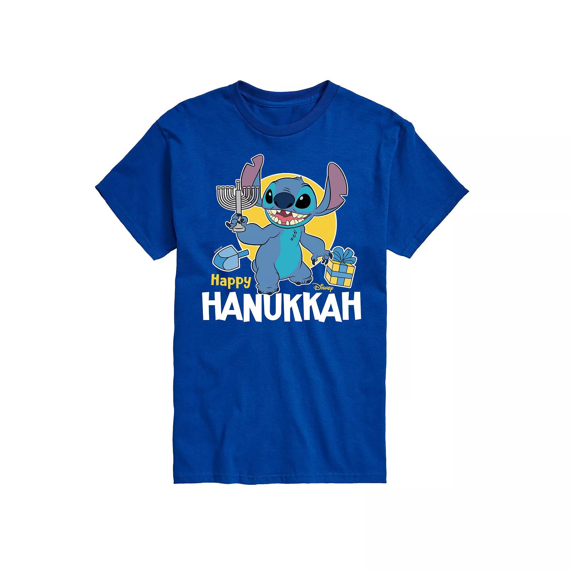 Disney's Lilo & Stitch Men's Happy Hanukkah Graphic Tee,  Product Image