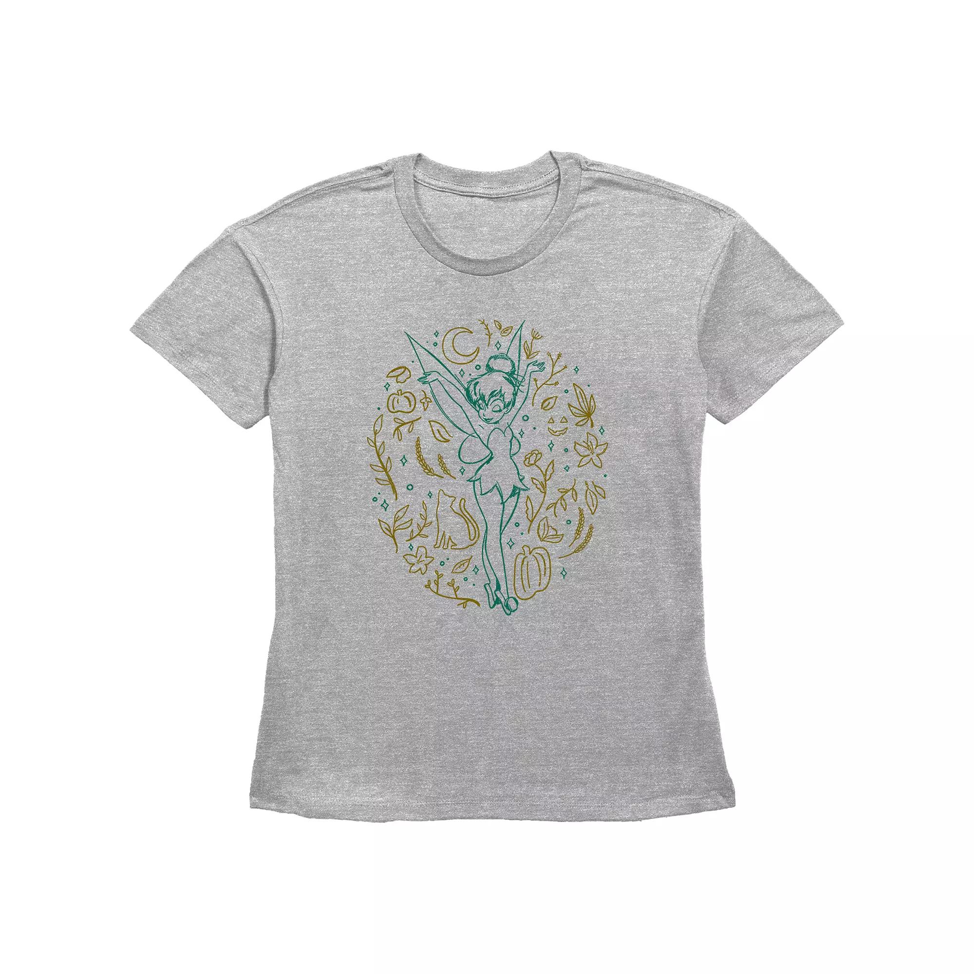Disney's Tinker Bell Fall Icons Women's Graphic Tee,  Product Image