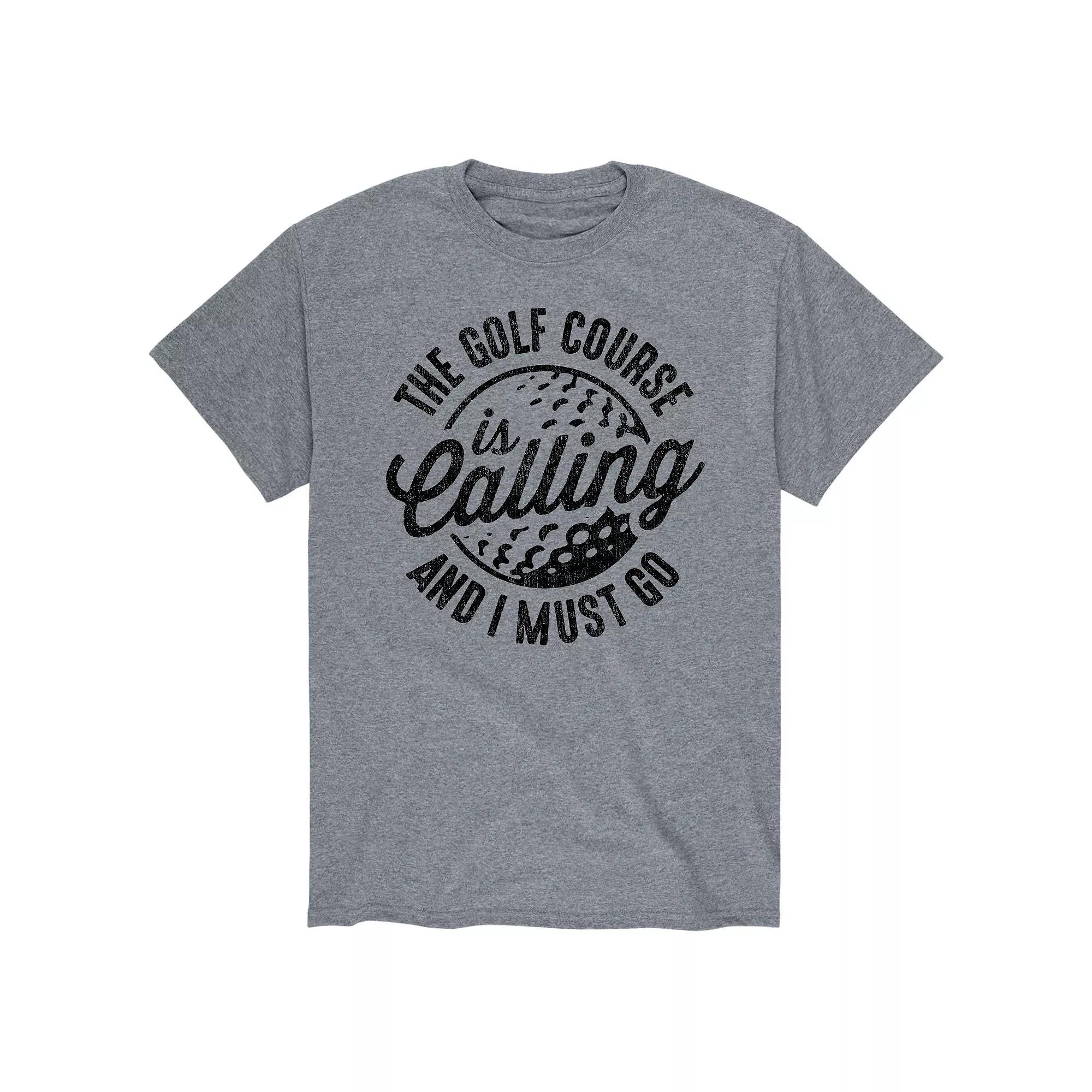 Big & Tall The Golf Course Is Calling Graphic Tee, Men's,  Product Image