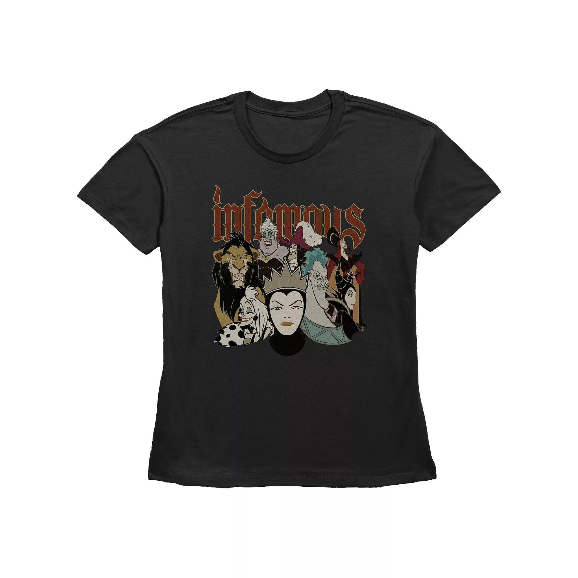 Disney Villains Infamous Characters Women's Graphic Tee,  Product Image