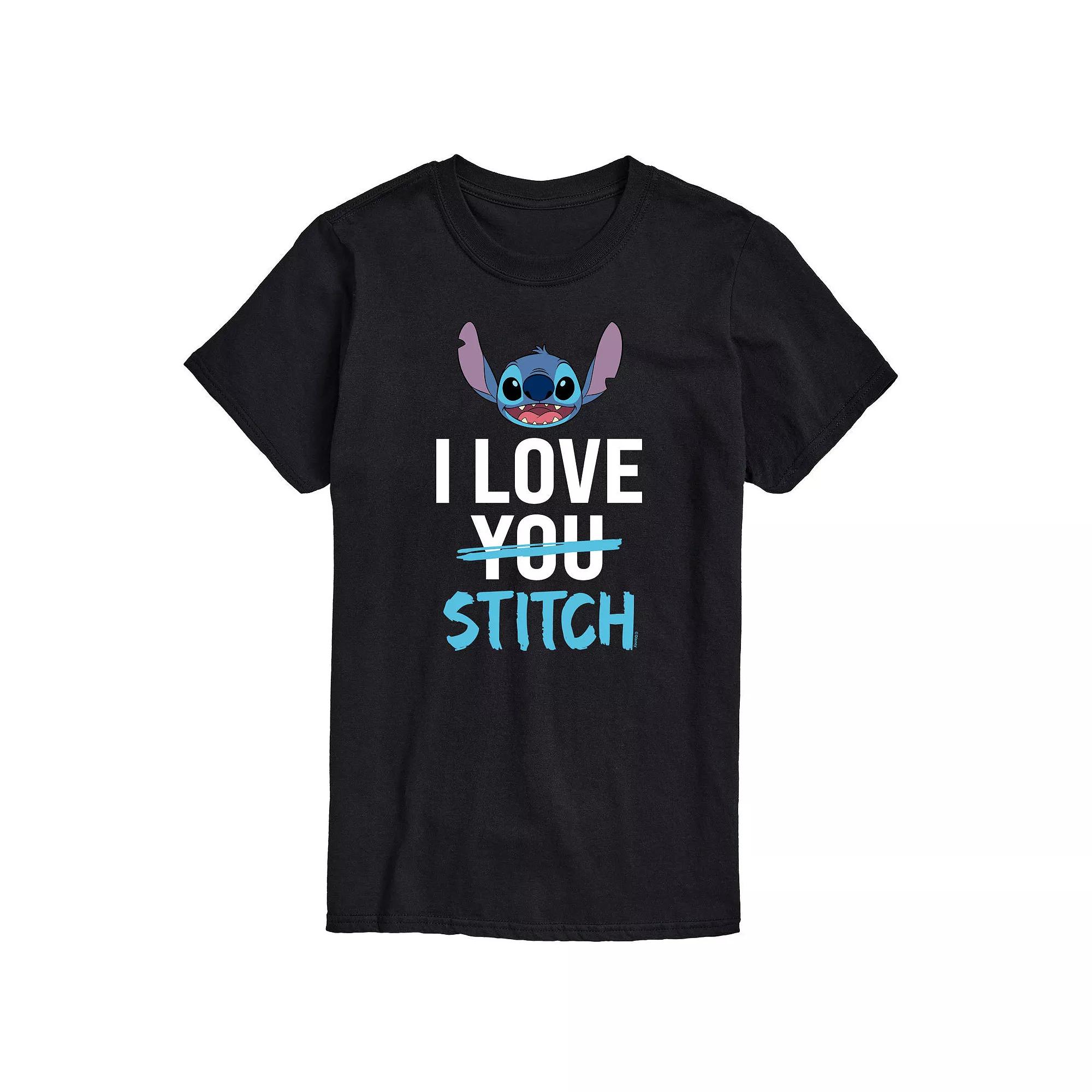 Disney's Lilo & Stitch Big & Tall I Love Stitch Big & Tall Graphic Tee, Men's,  Product Image