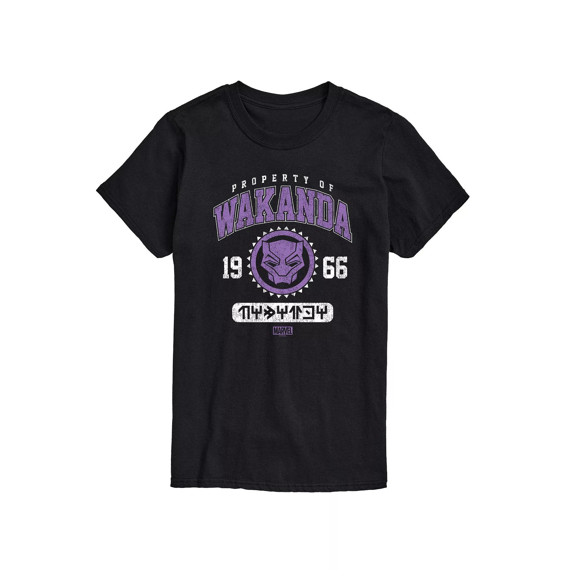 Big & Tall Marvel Black Panther Property Of Wakanda Graphic Tee, Men's,  Product Image