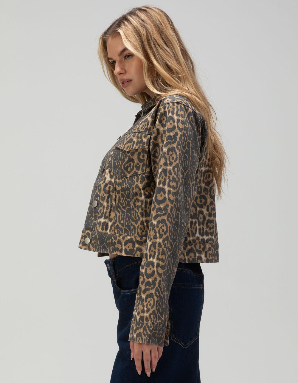 RSQ Womens Leopard Trucker Jacket - LEOPARD Product Image