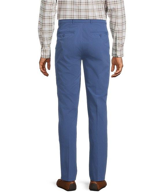 Roundtree & Yorke Performance Stewart Flat Front Classic Fit Stretch Pants Product Image