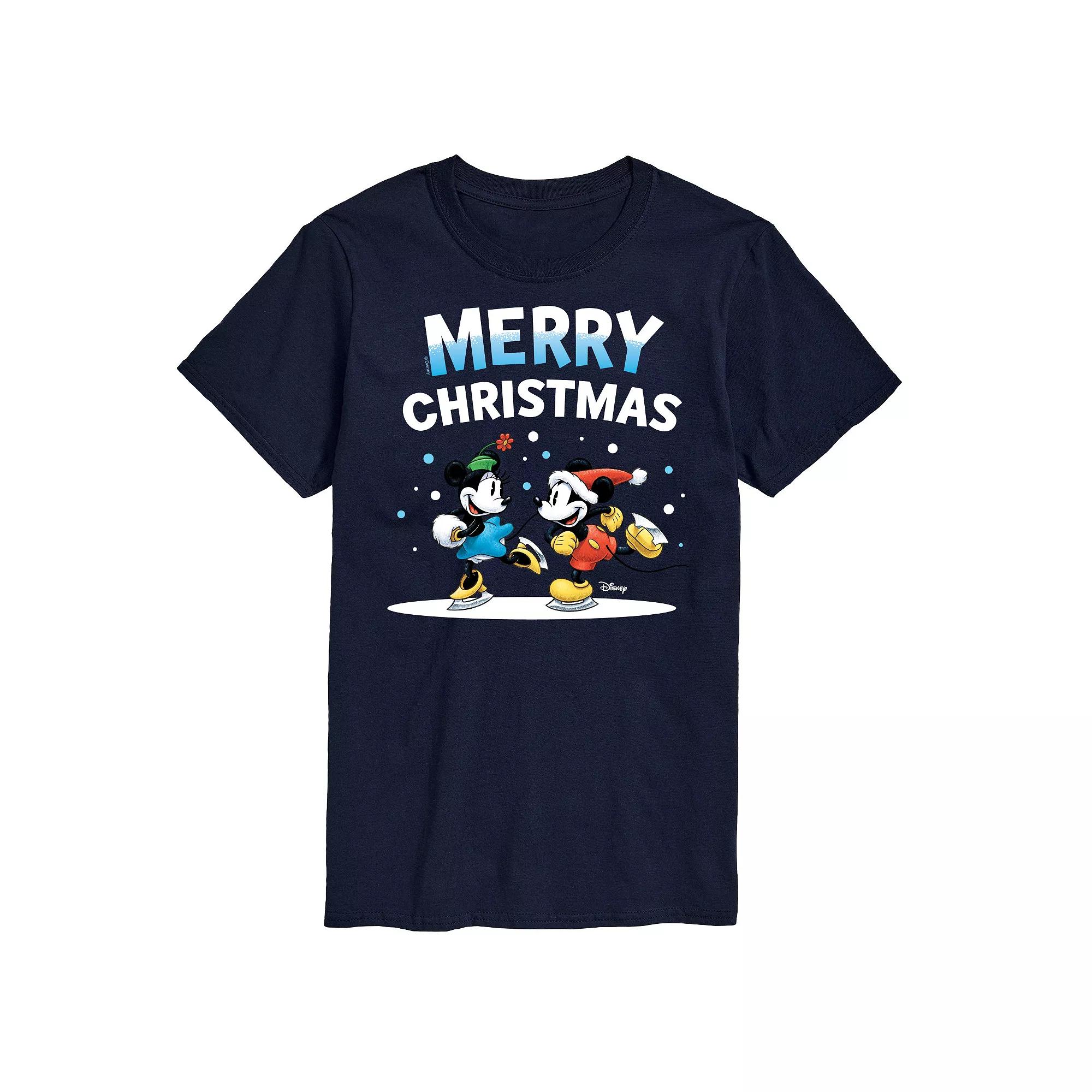 Disney's Big & Tall Merry Christmas Graphic Tee, Men's,  Product Image