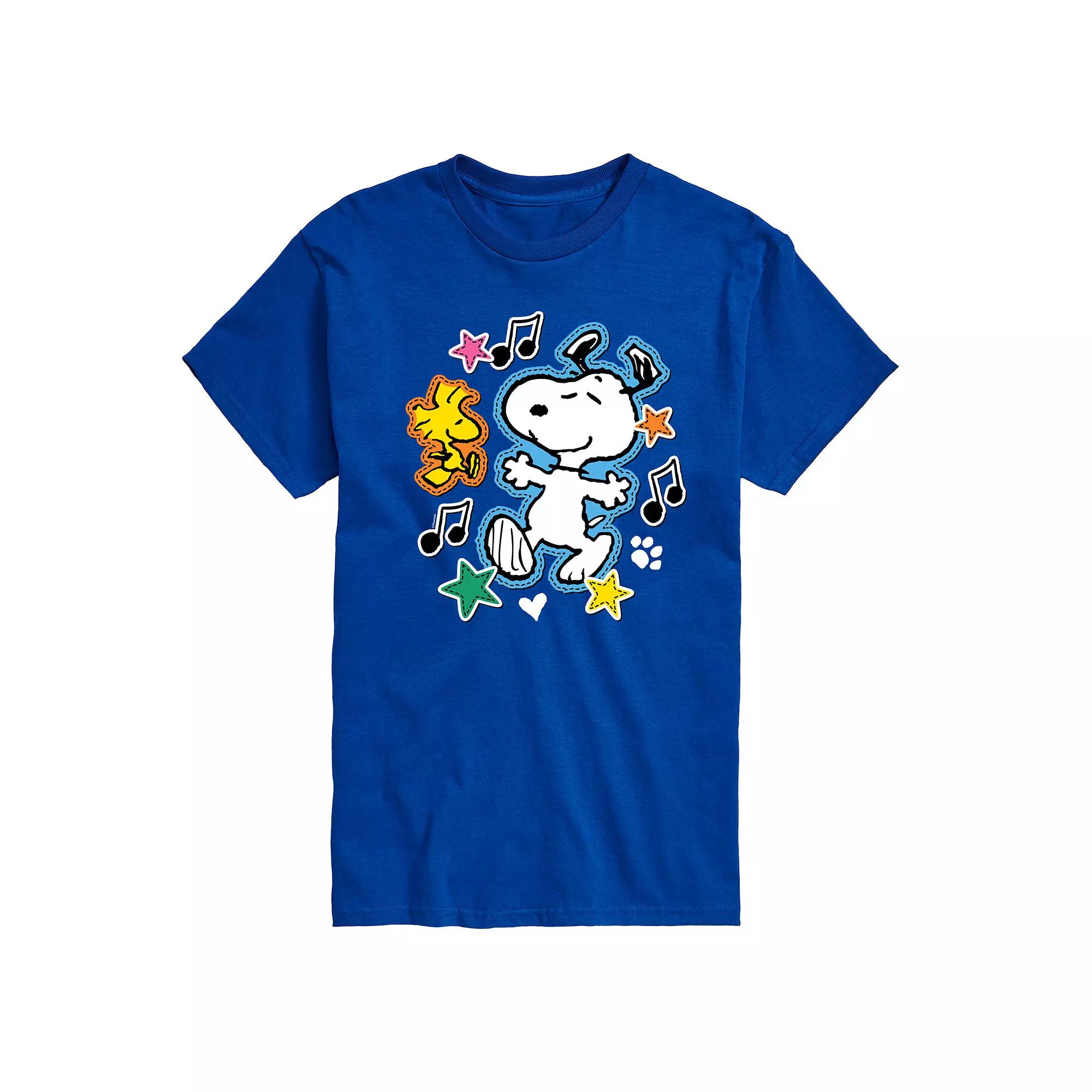 Men's Peanuts Snoopy Woodstock Graphic Tee,  Product Image