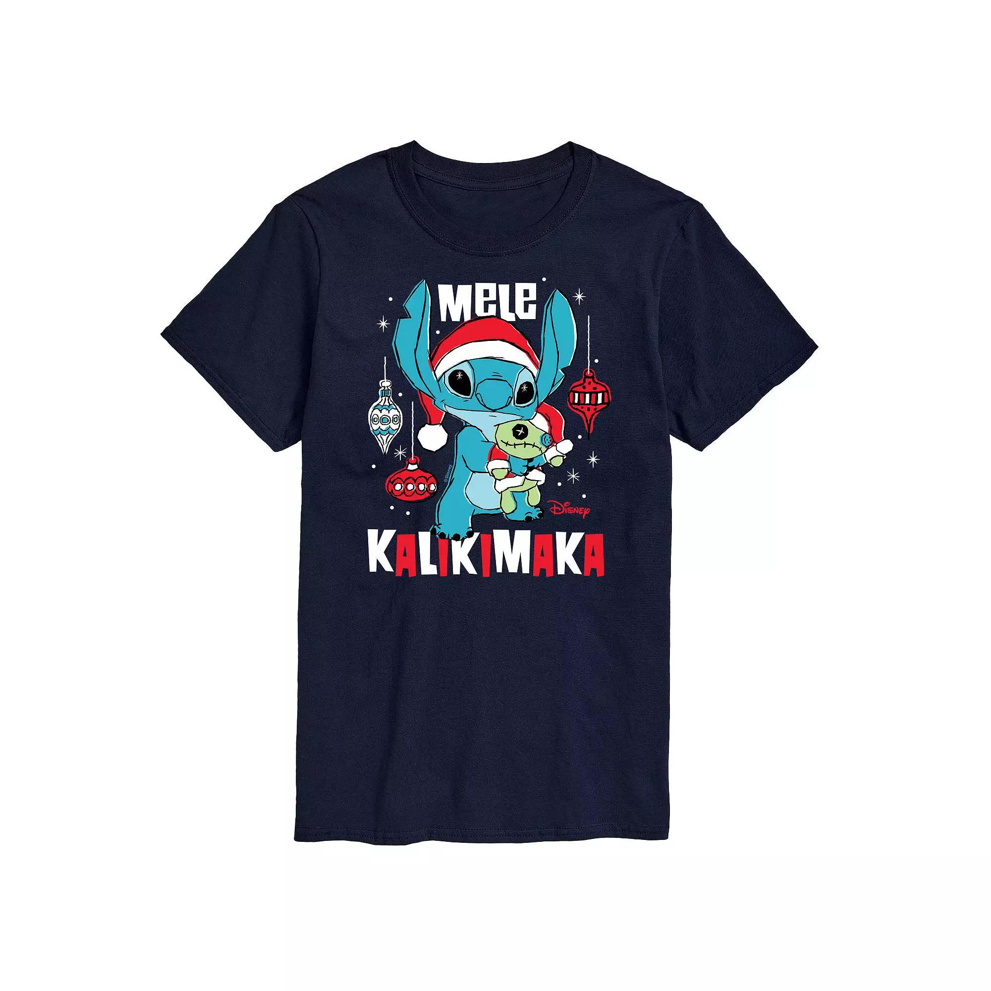 Disney's Lilo & Stitch Big & Tall Mele Kalikimaka Graphic Tee, Men's,  Product Image