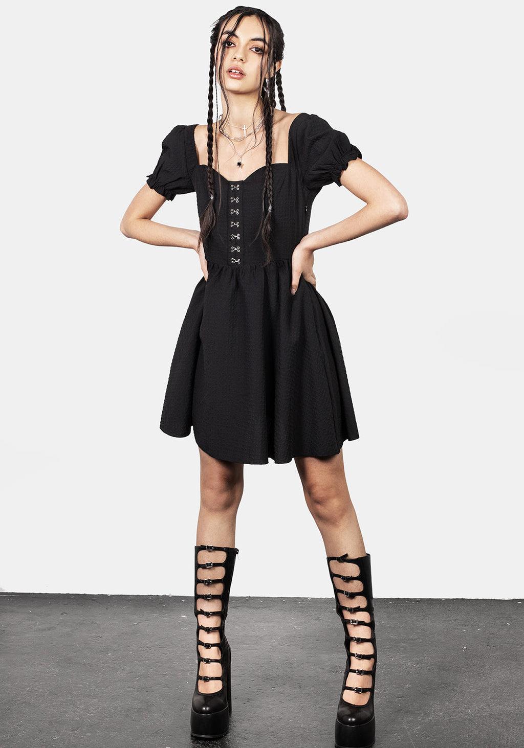 Mortem Ruffle Mini Dress Product Image