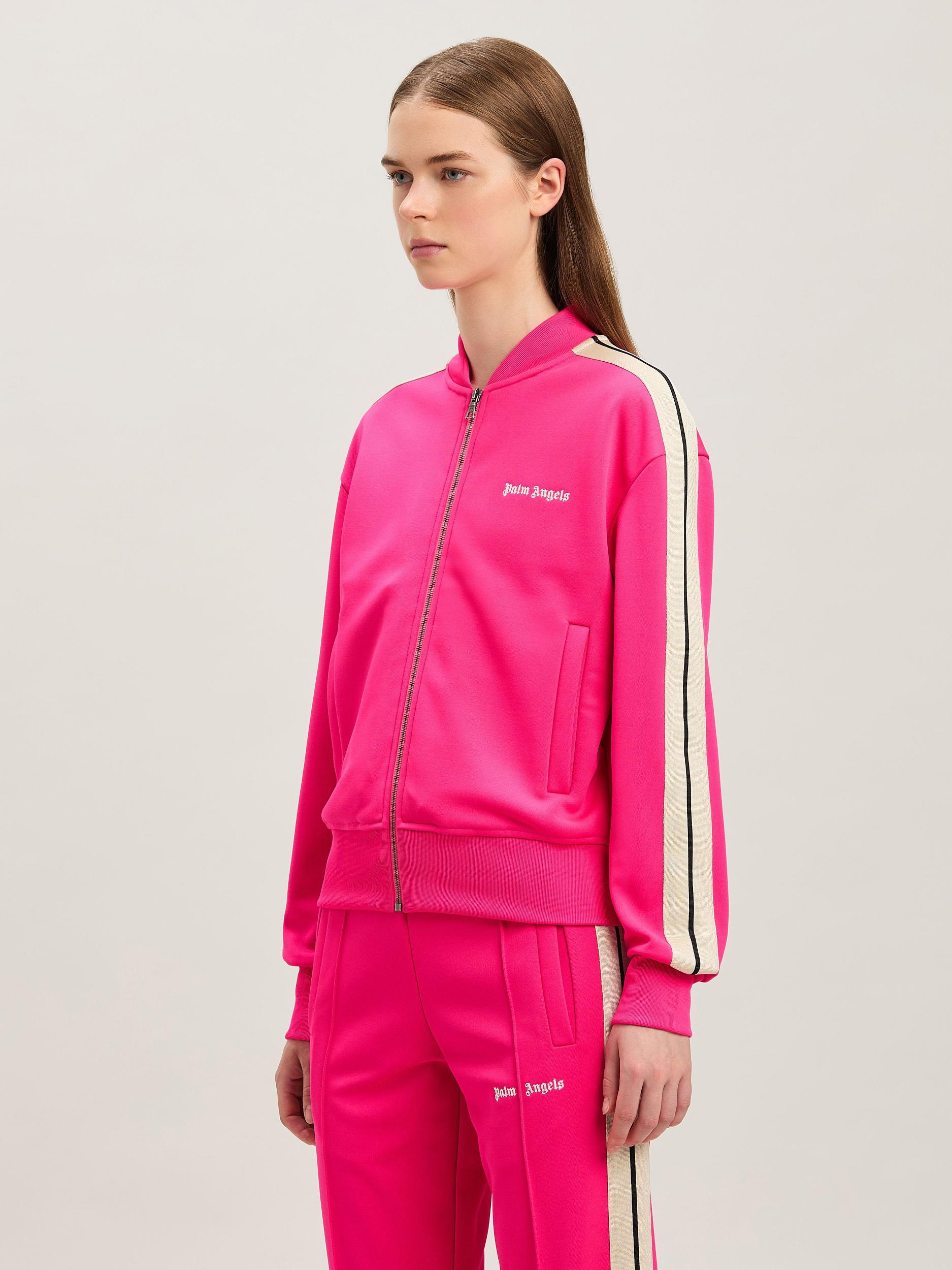 CLASSIC LOGO BOMBER TRACK JKT FUCHSIA - Product Image