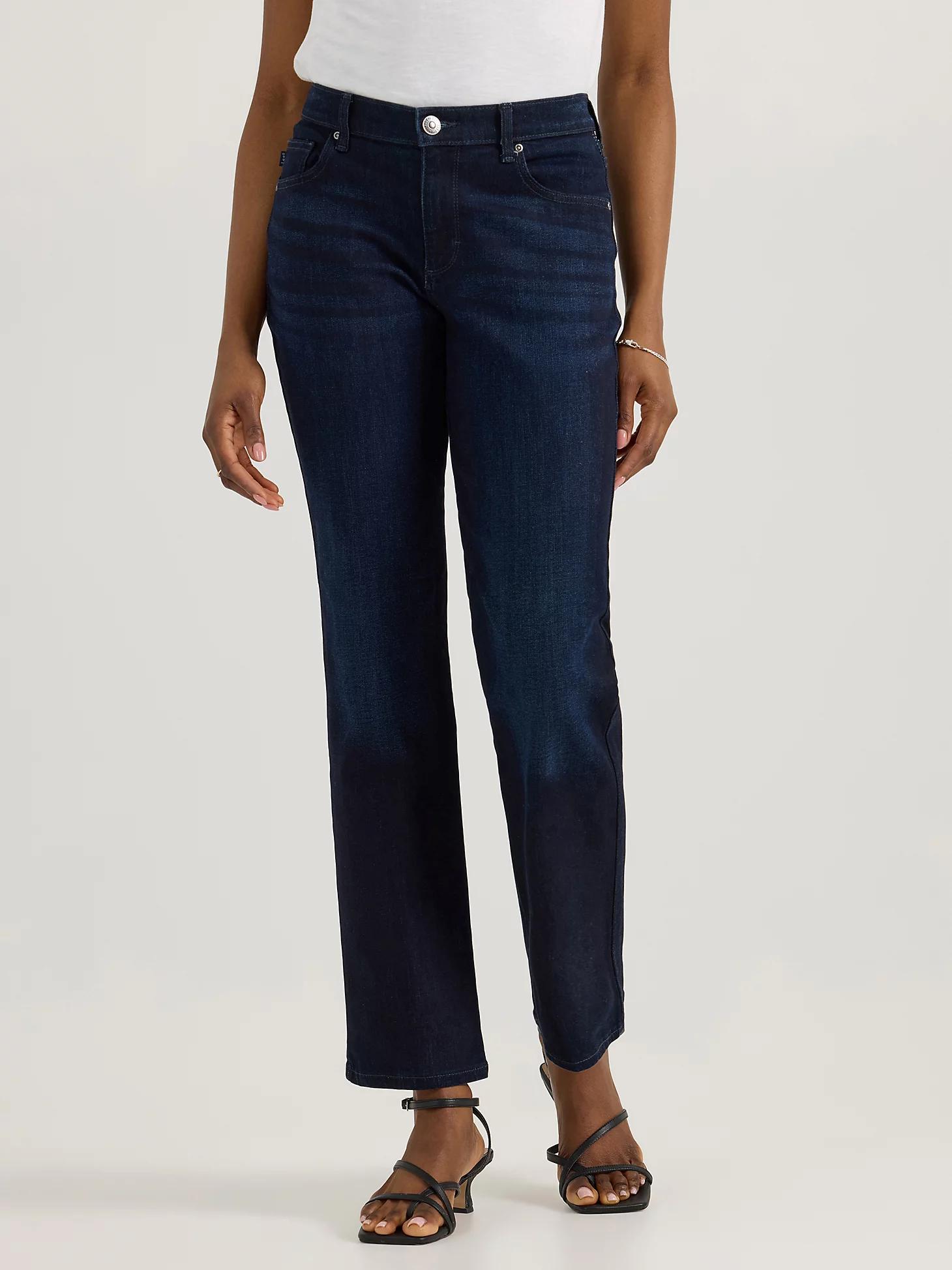 Women’s Stretch Relaxed Fit Straight Leg Jean | Women's Jeans | Lee® Product Image