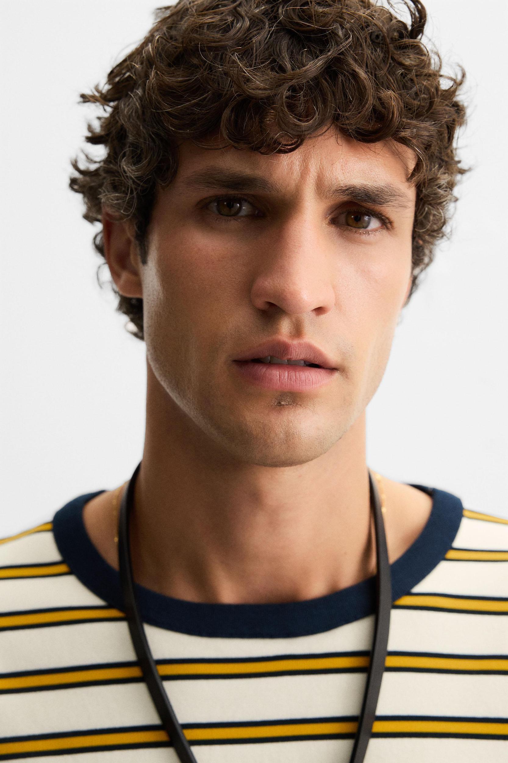 STRIPED JACQUARD T-SHIRT Product Image