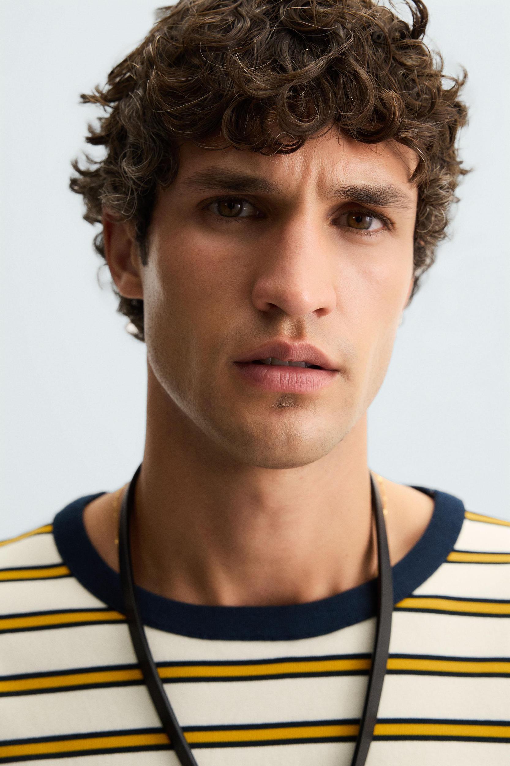 STRIPED JACQUARD T-SHIRT Product Image