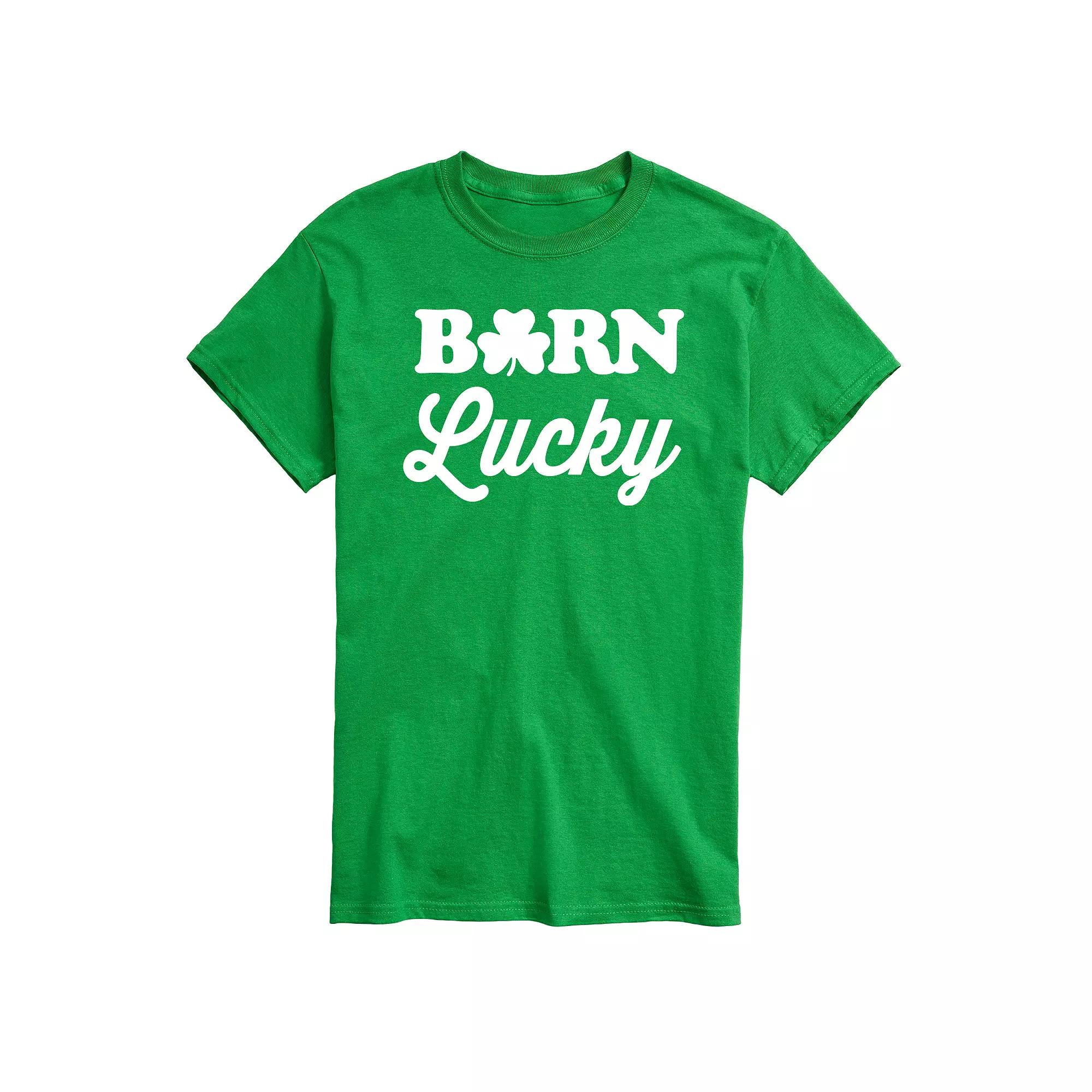 Men's Born Lucky Tee,  Product Image