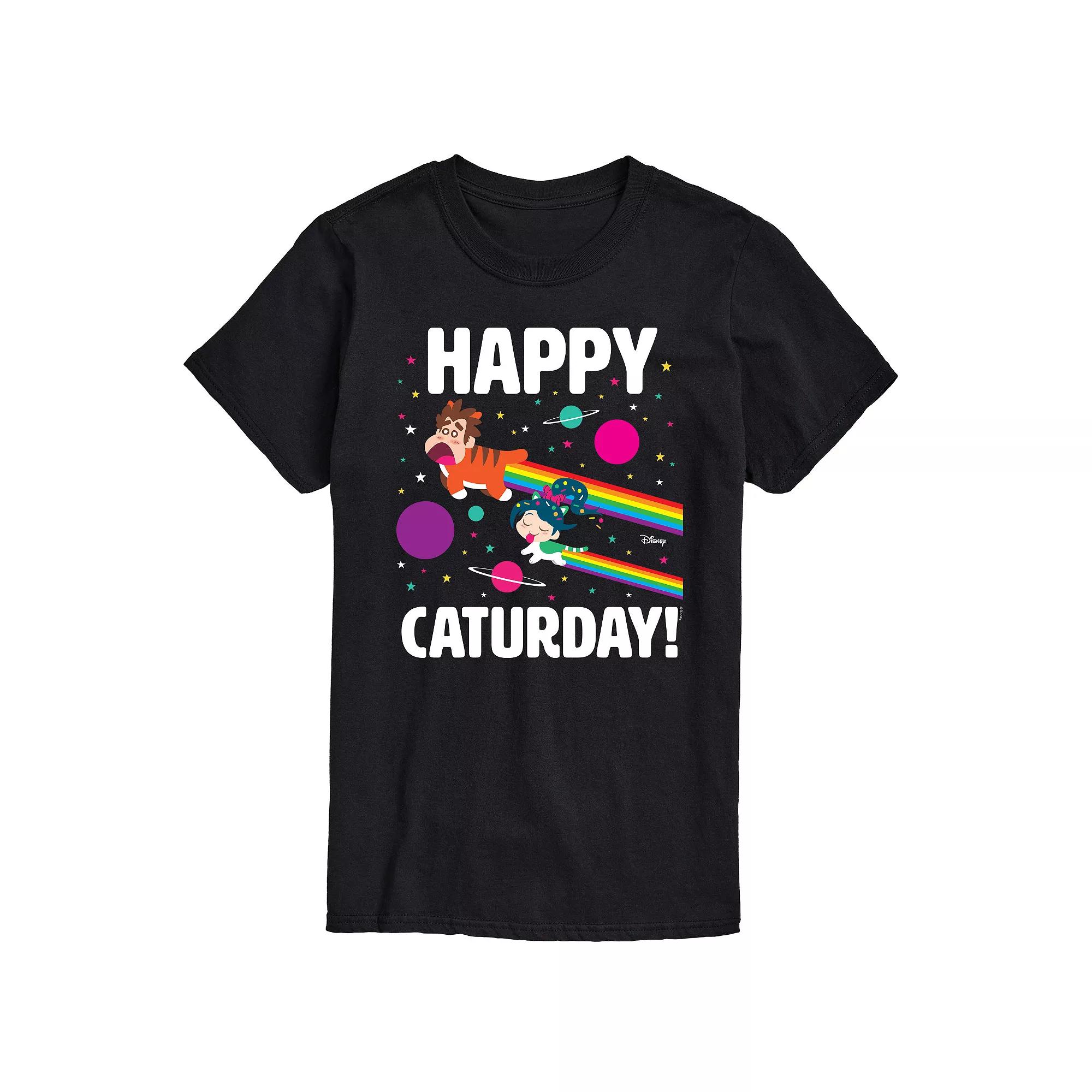 Disney's Wreck It Ralph Big & Tall Happy Caturday Graphic Tee, Men's,  Product Image