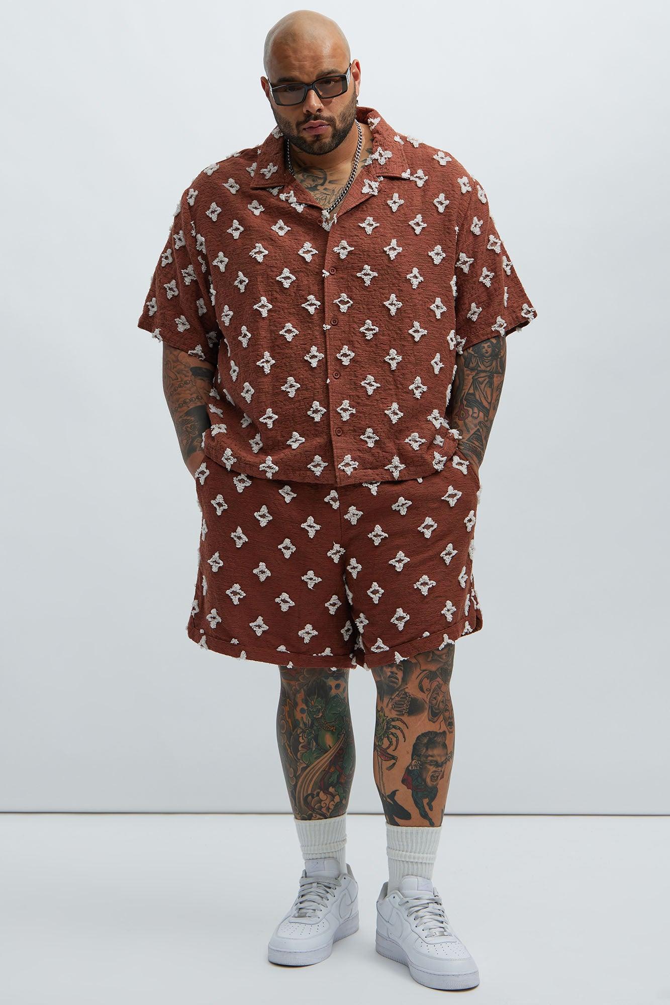 Cropped Starlet Shirt - Brown Product Image