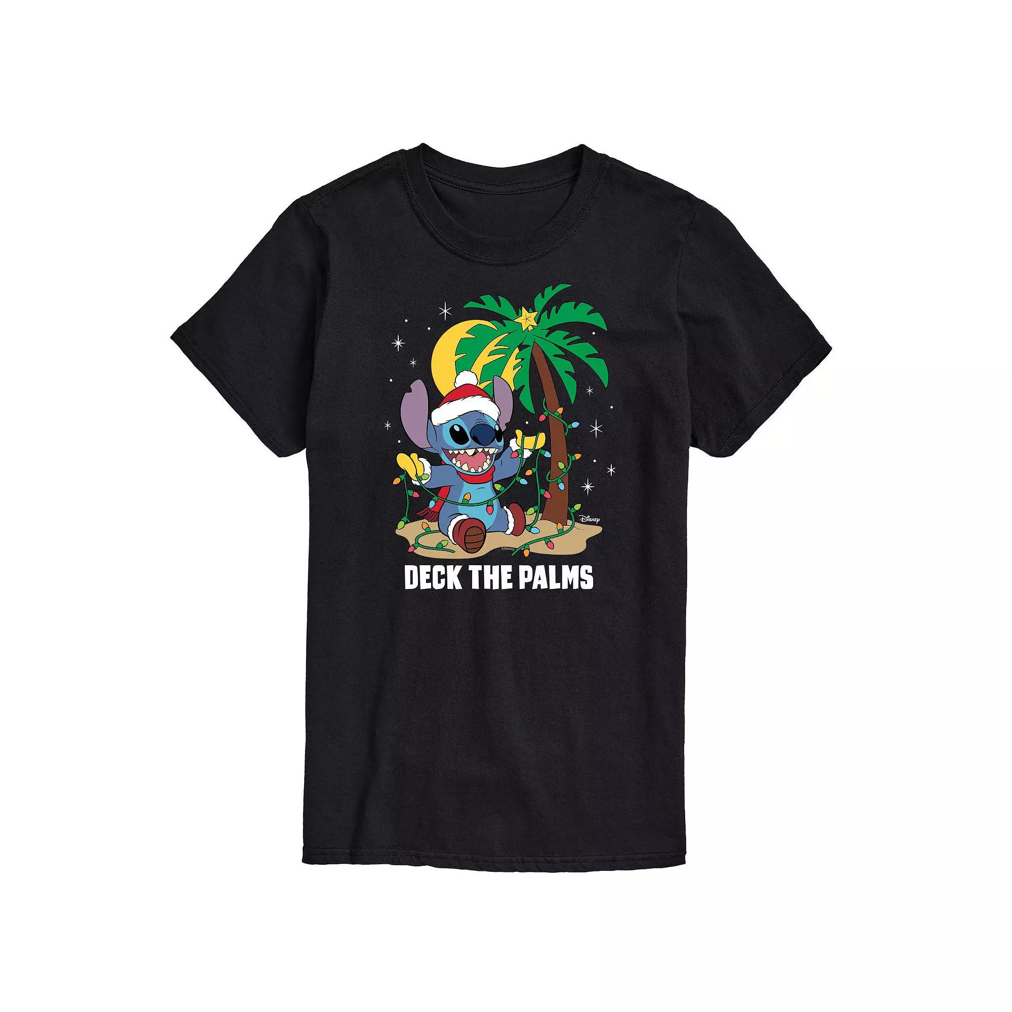Disney's Lilo & Stitch Big & Tall Deck The Palms Graphic Tee, Men's,  Product Image